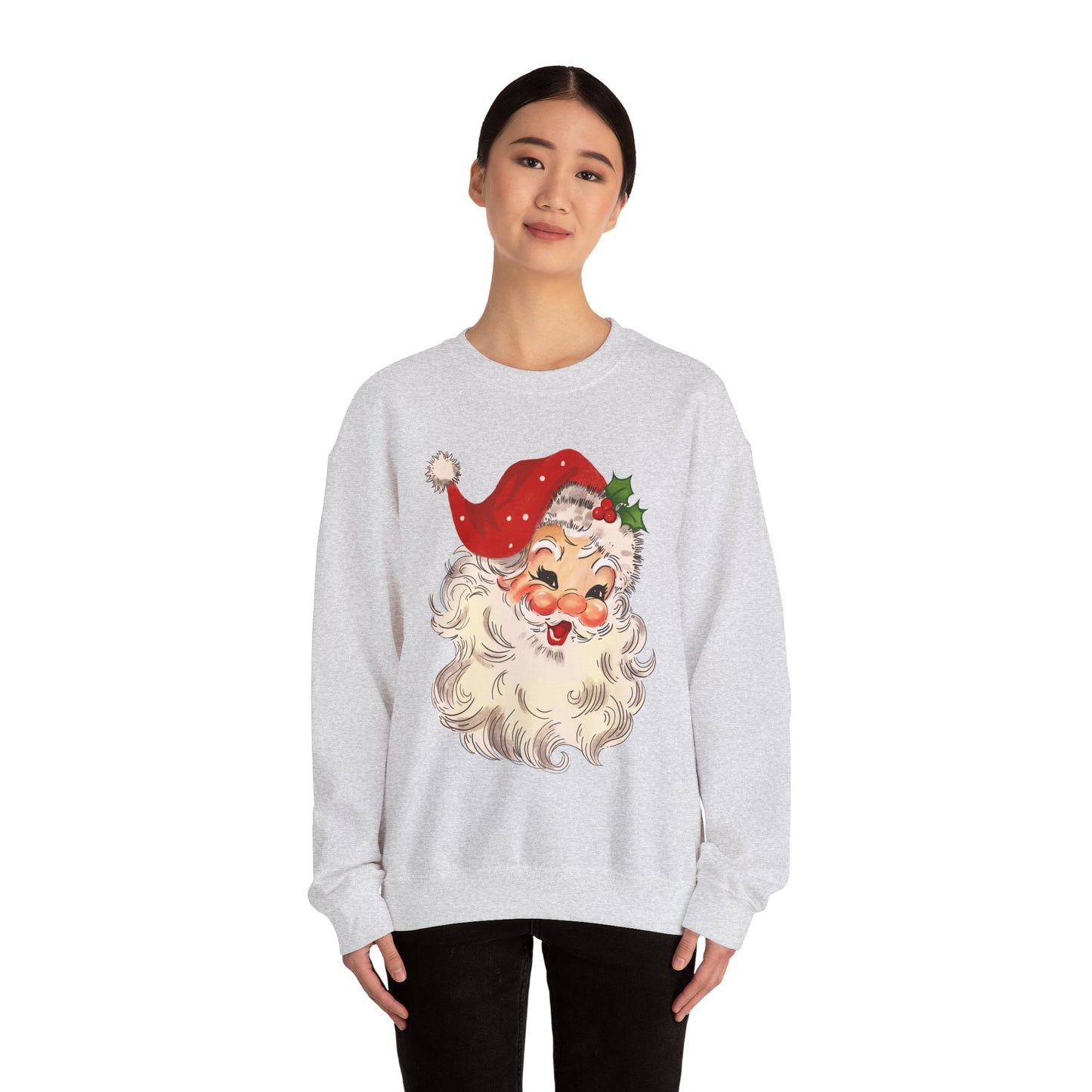 Blushing Santa Christmas Sweatshirt