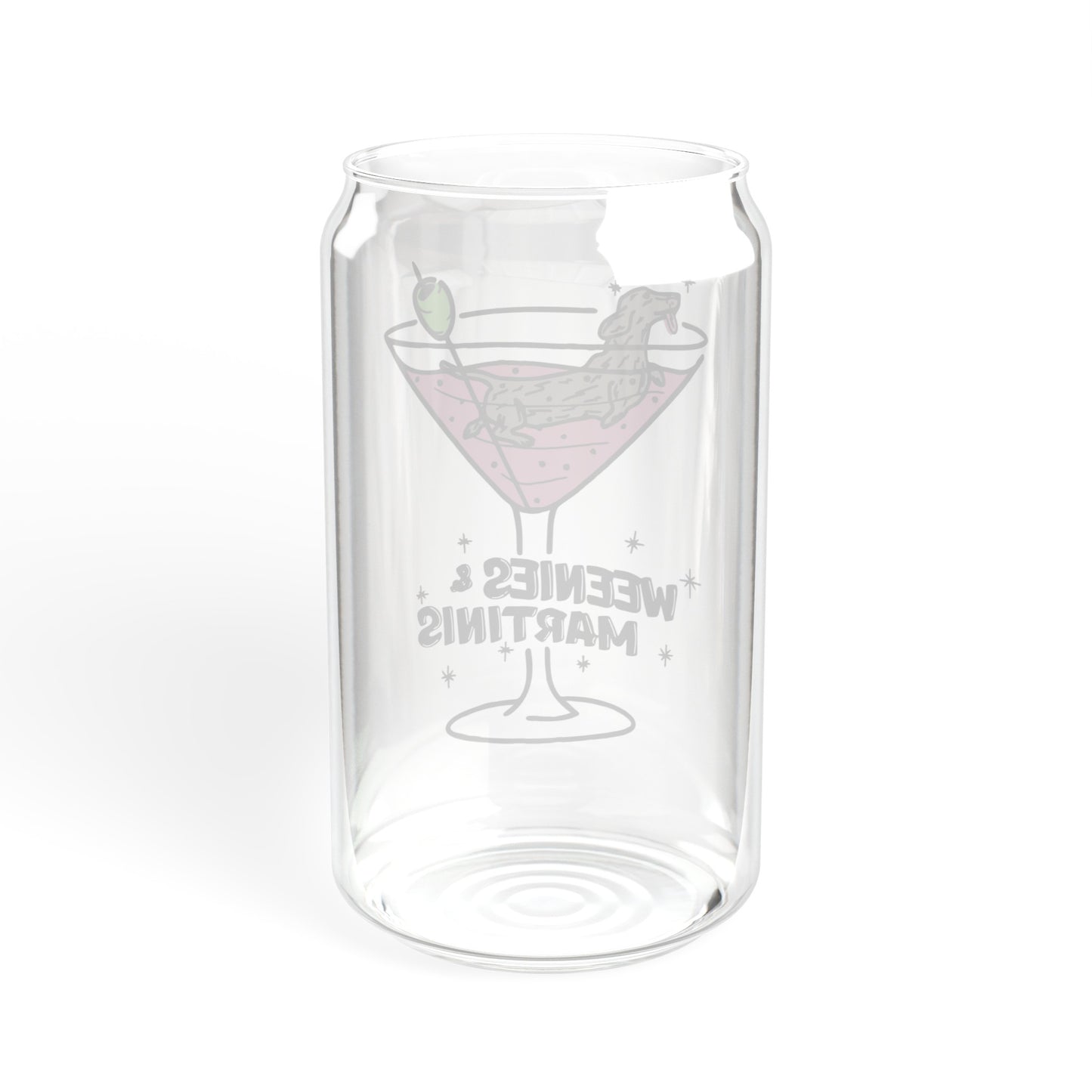 Weenies And Martinis - Sipper Glass, 16oz