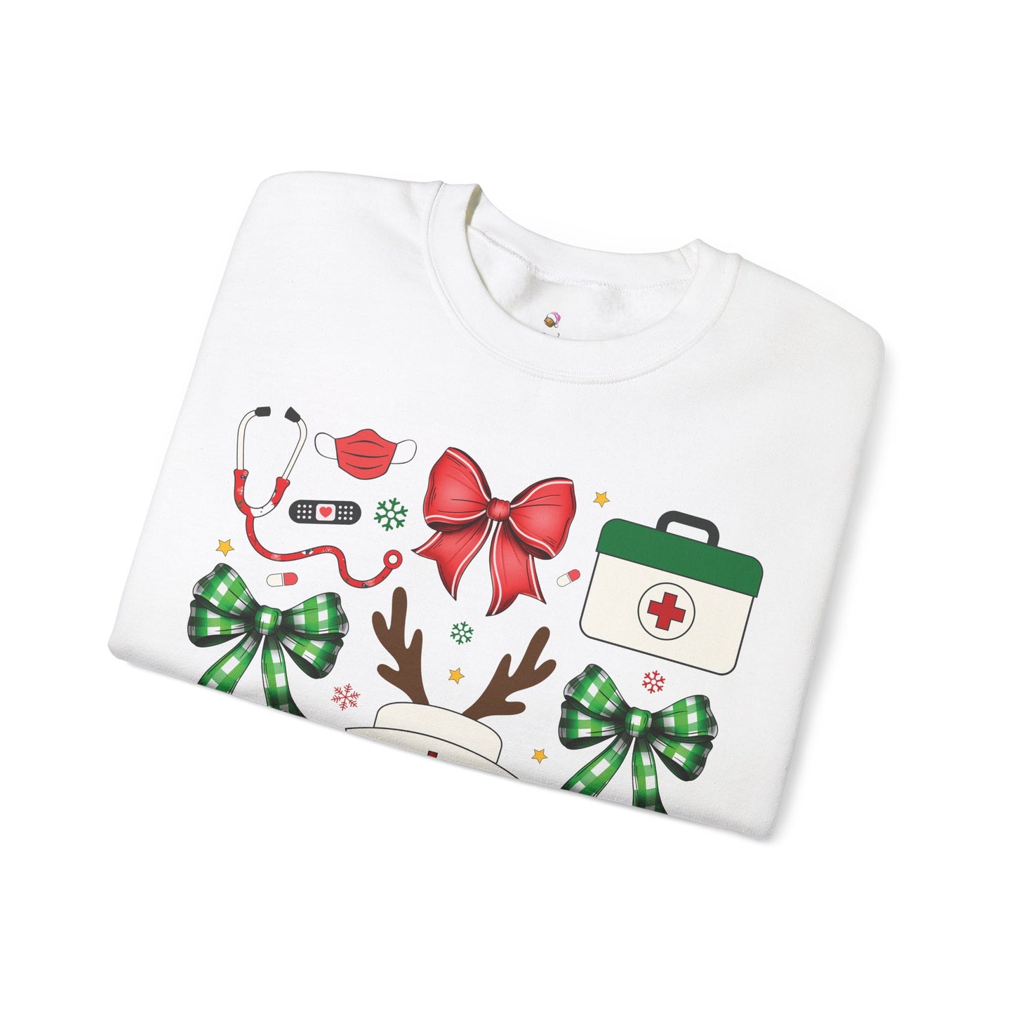 Christmas Nurse Coquette Christmas Sweatshirt