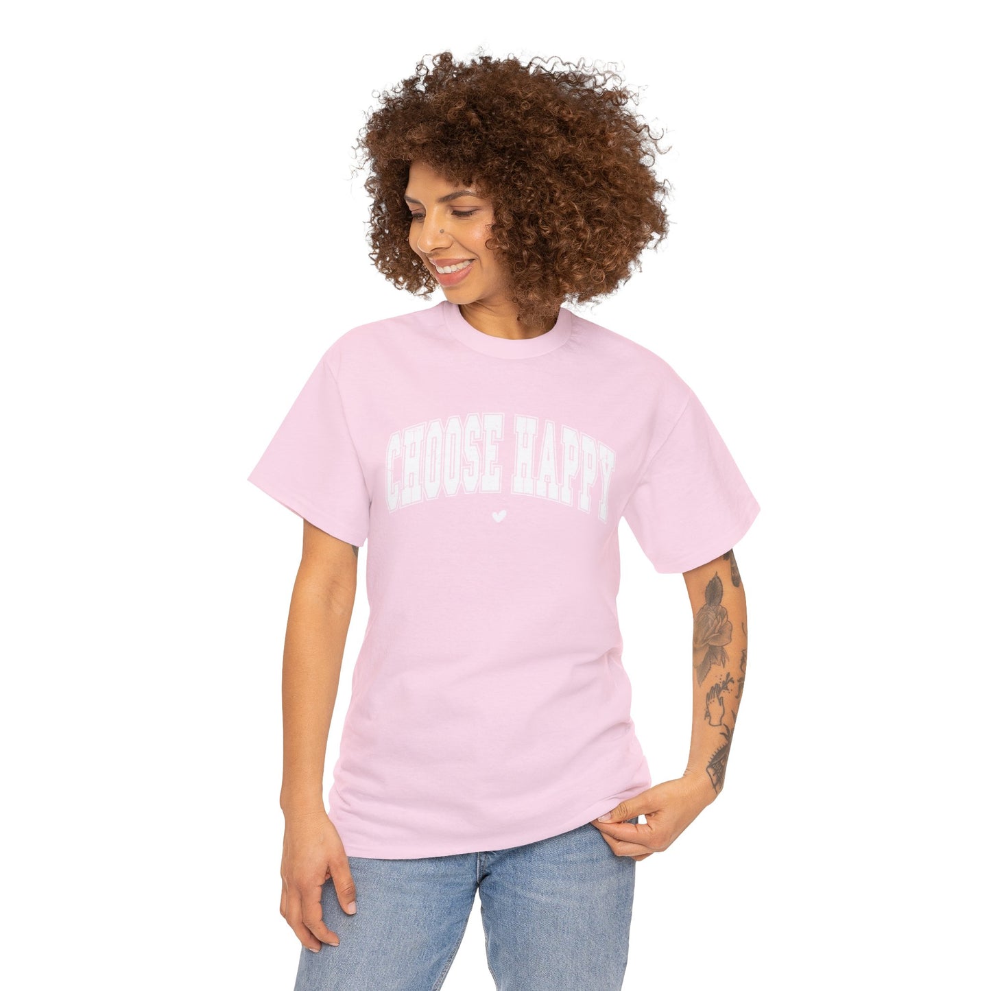 Choose Happy - Unisex Heavy Cotton Tee