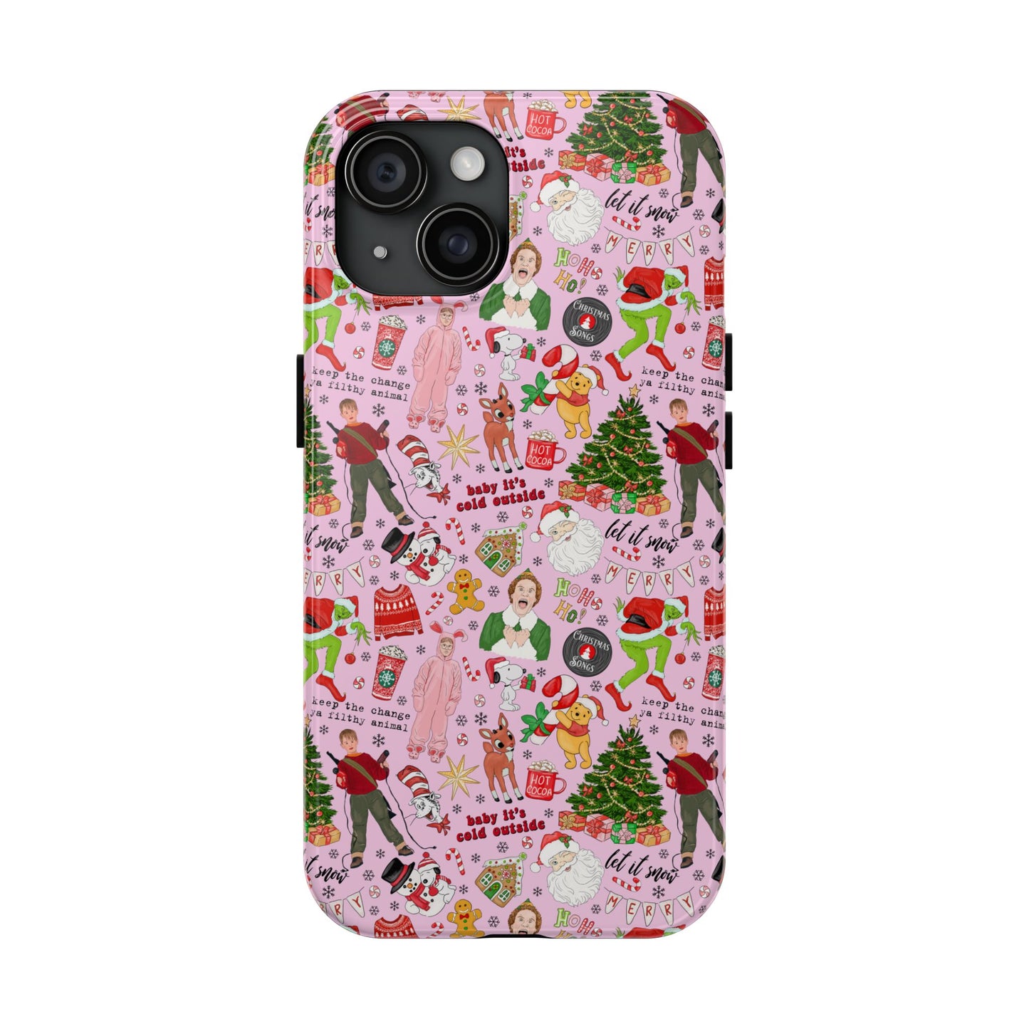 Pink Classic Christmas Movies  -  Tough Phone Cases