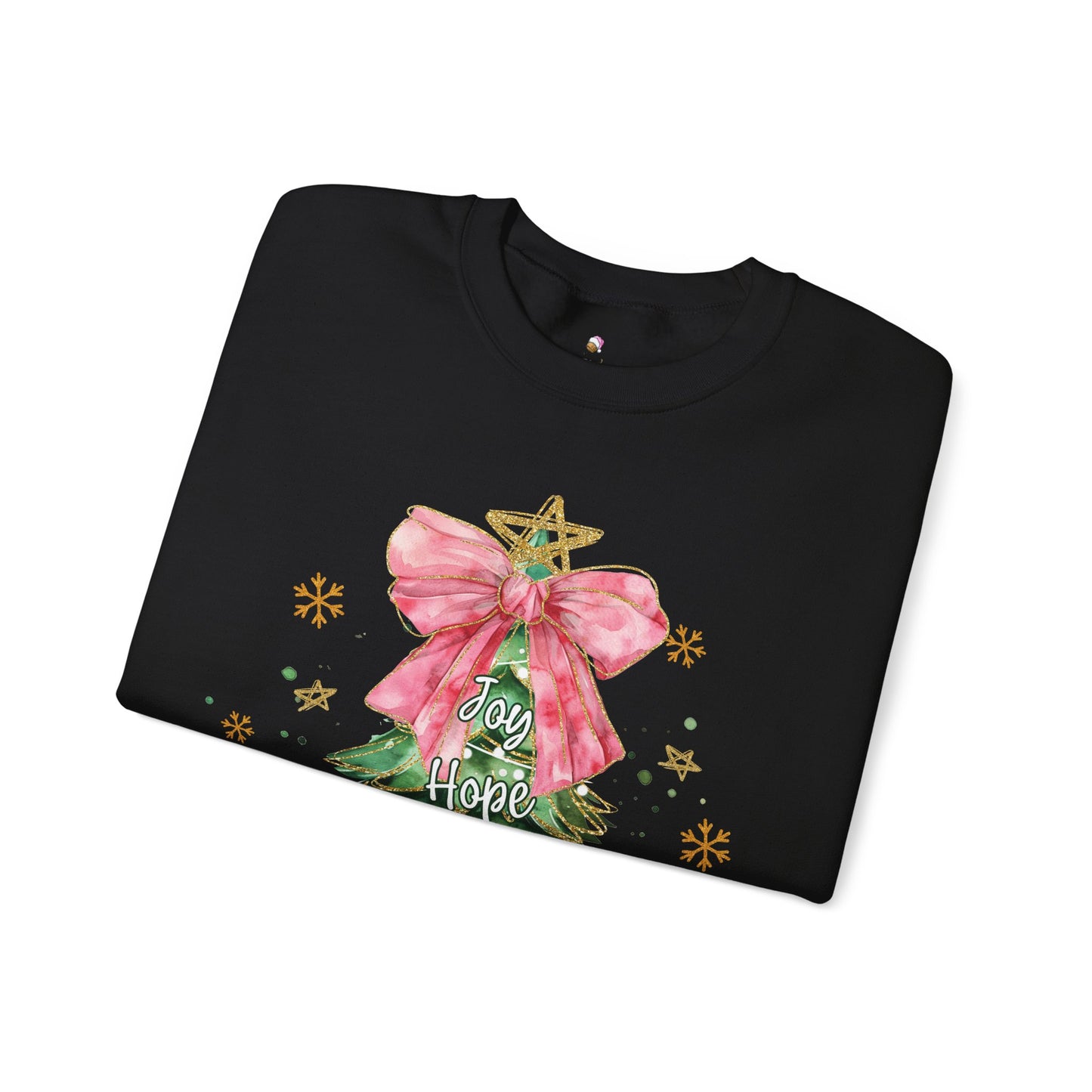 Joy Hope Tree Christmas Sweatshirt