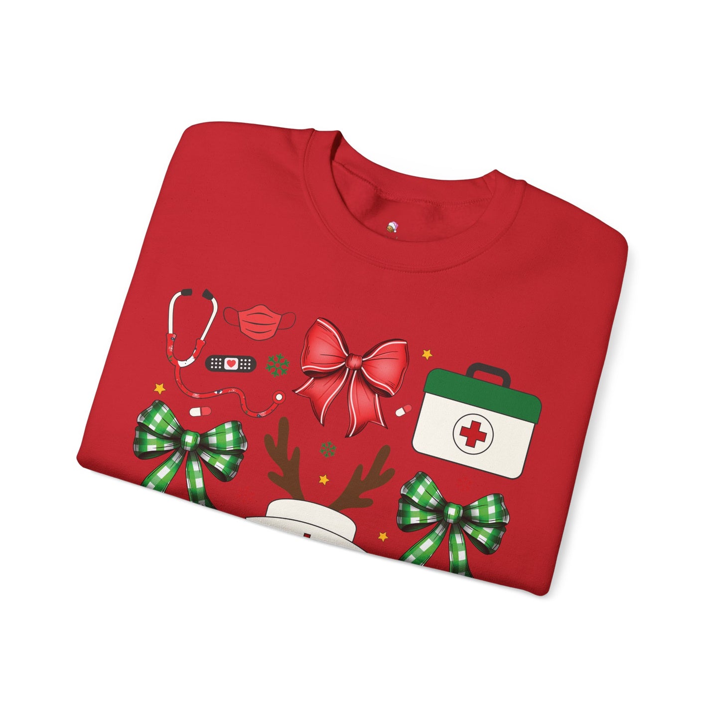 Christmas Nurse Coquette Christmas Sweatshirt