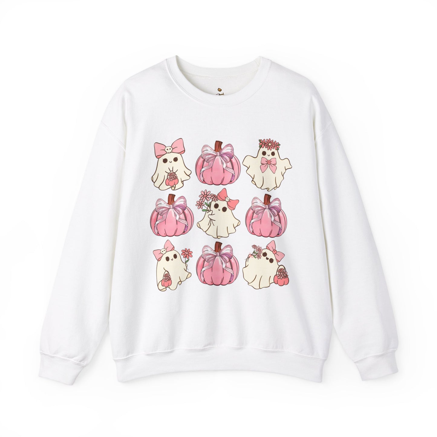 Pretty In Pink Ghosts - Unisex Heavy Blend™ Crewneck Sweatshirt