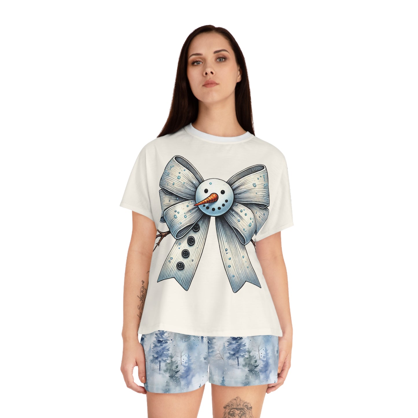 Frosty The Bowman - Women's Short Pajama Set