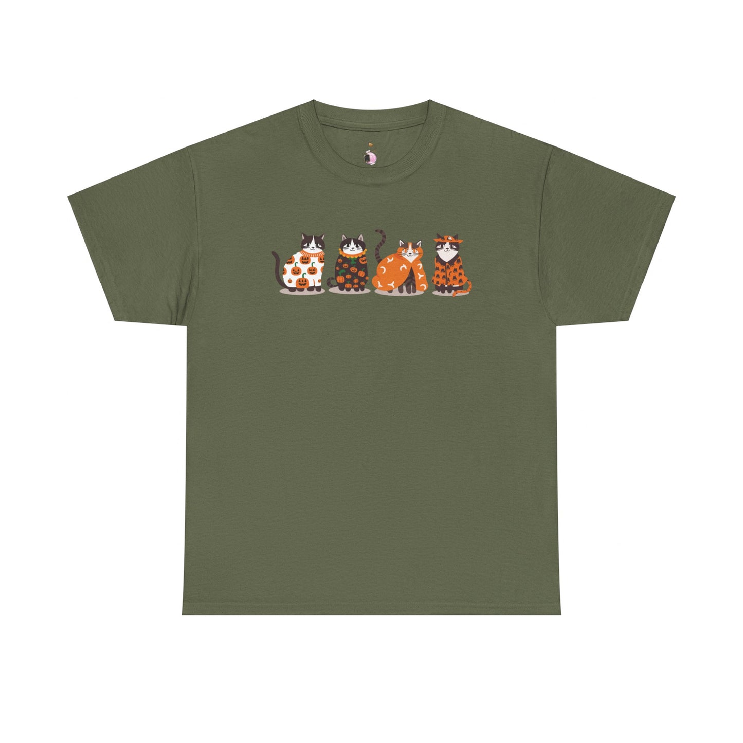 Halloween Kitties - Unisex Heavy Cotton Tee