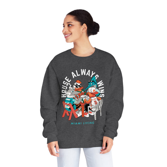 House Always Wins - Miami - Unisex NuBlend® Crewneck Sweatshirt