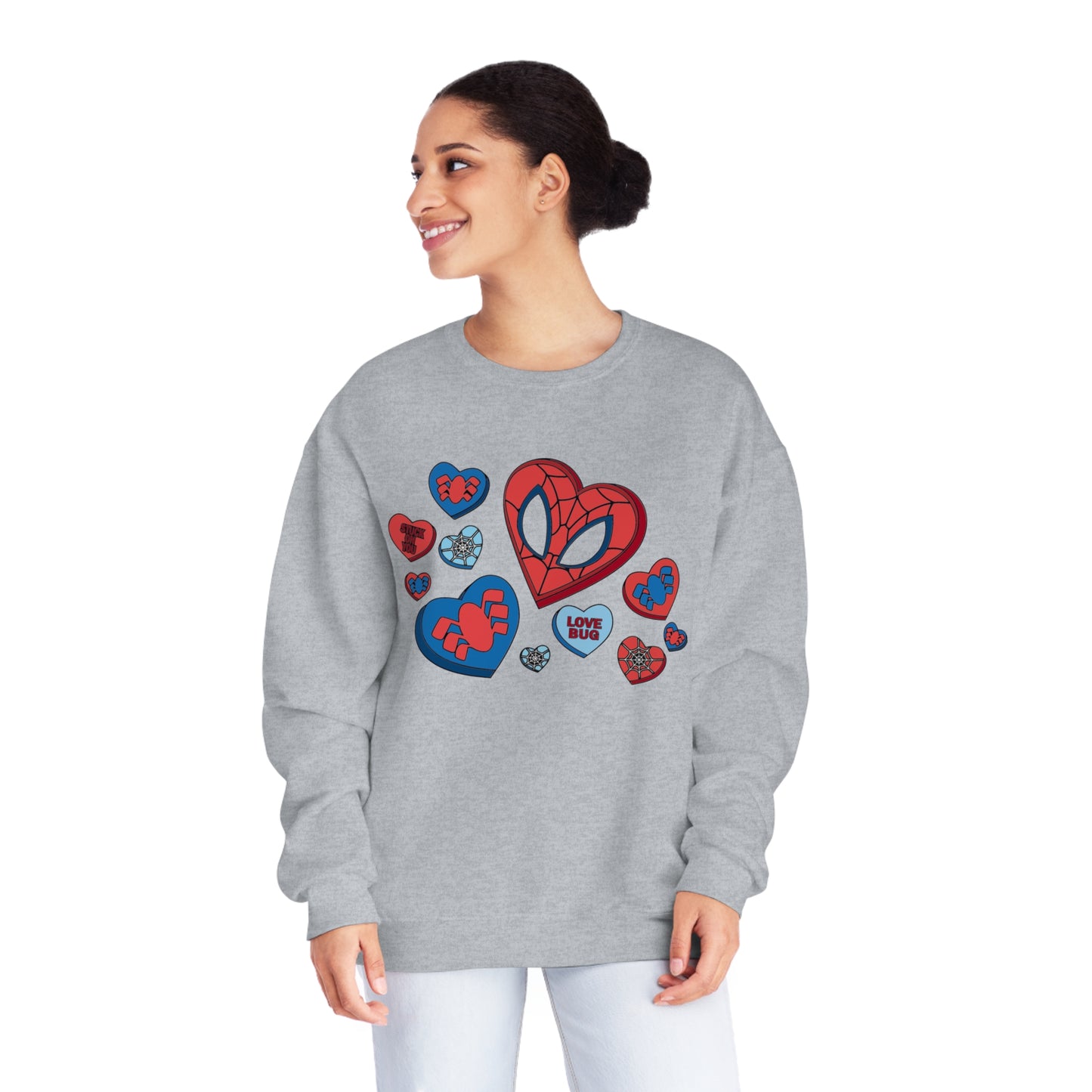 Spidey Hearts - Unisex NuBlend® Crewneck Sweatshirt