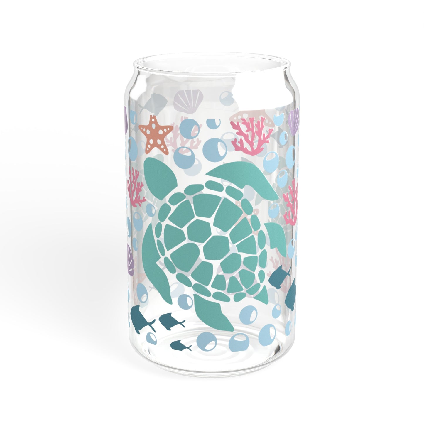 Sea Turtle - Sipper Glass, 16oz