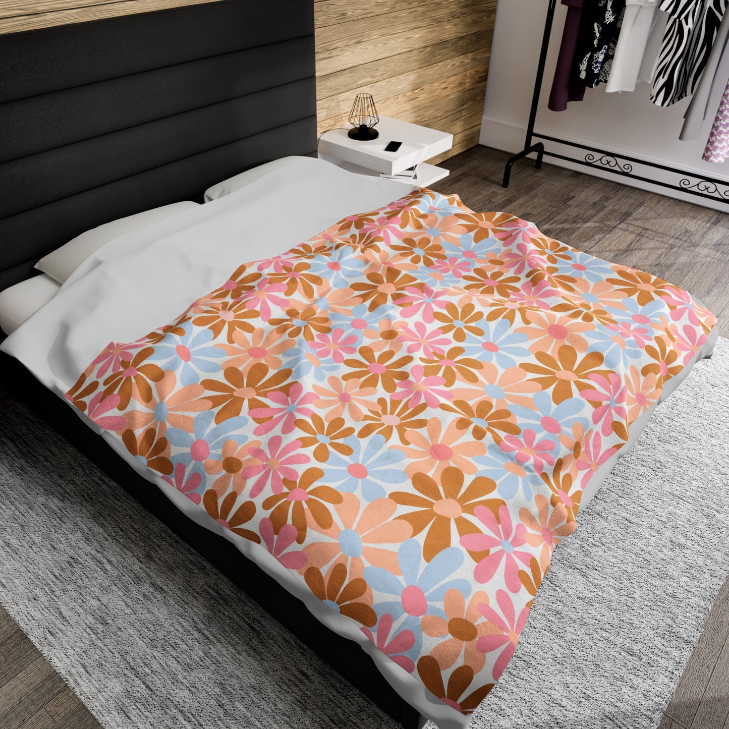 Hippie Floral -  Plush Blanket