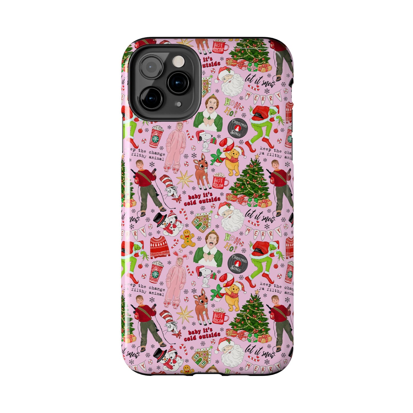 Pink Classic Christmas Movies  -  Tough Phone Cases