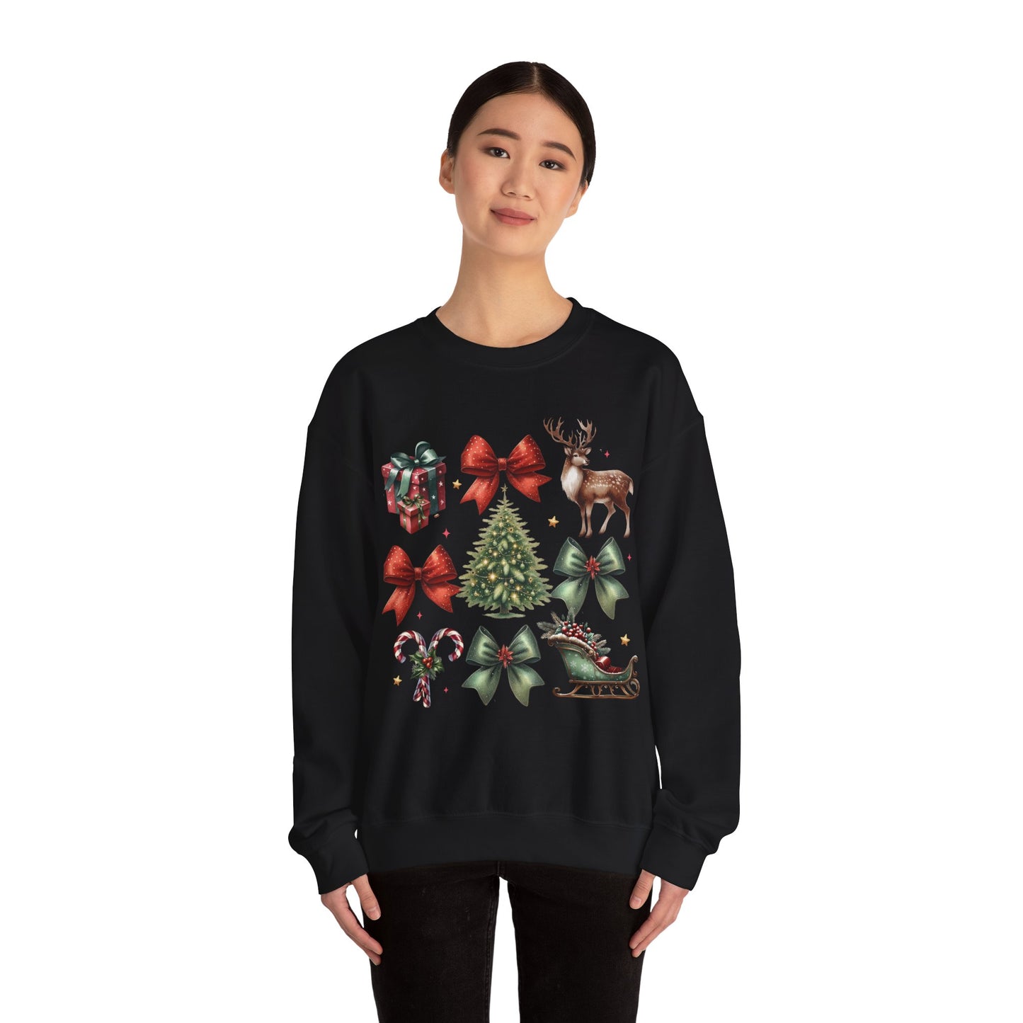 Classic Christmas Coquette - Christmas Sweatshirt