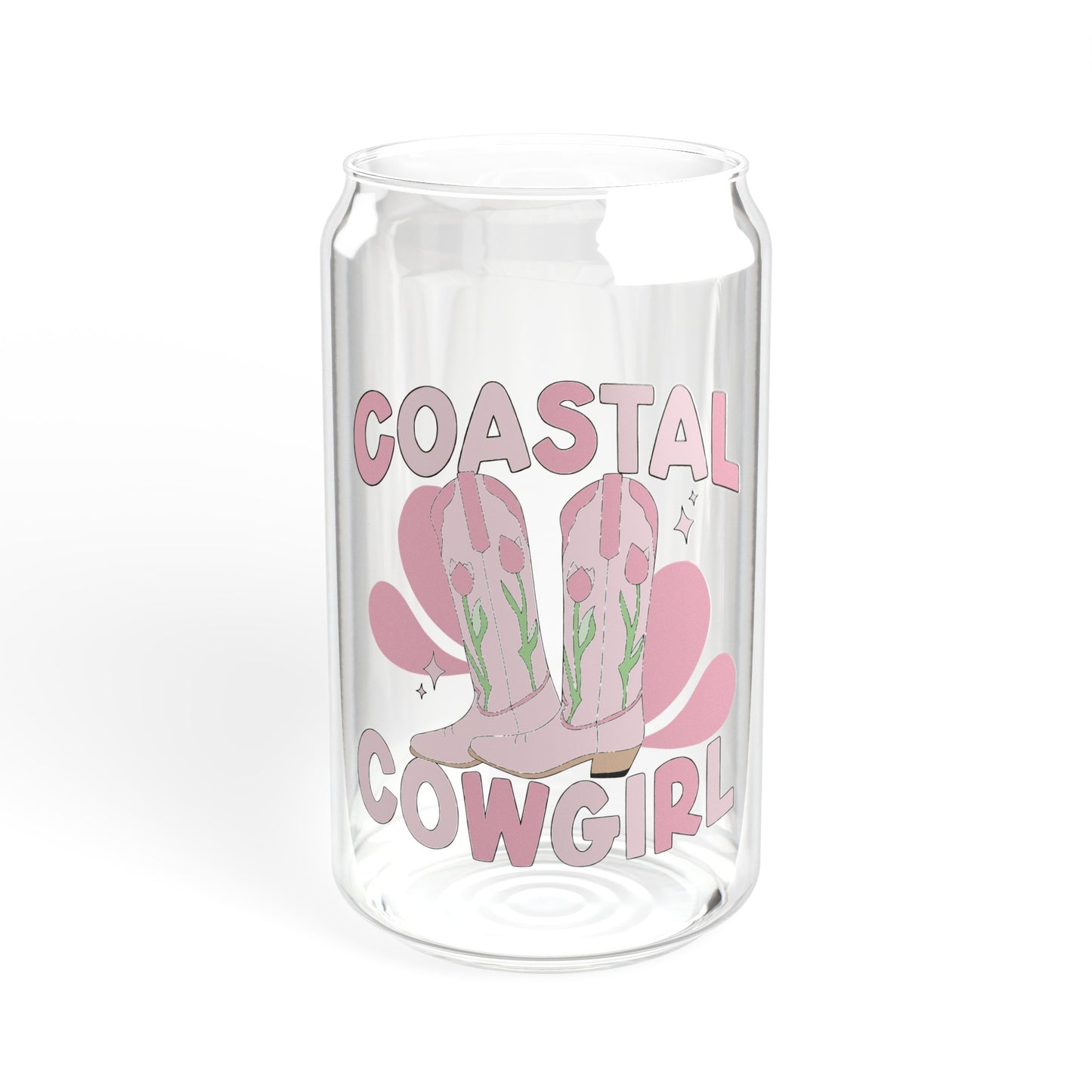 Coastal Cowgirl - Sipper Glass, 16oz