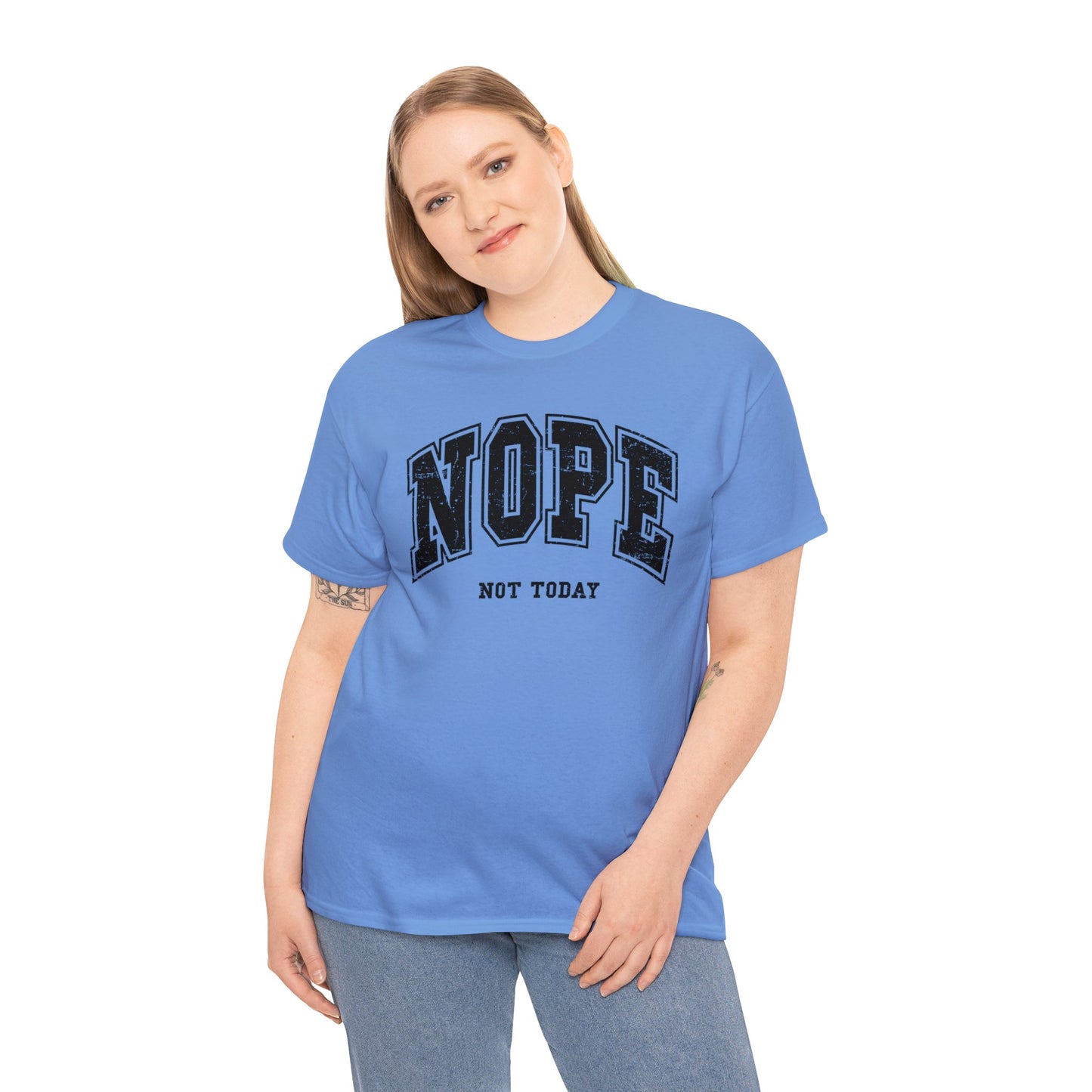 Nope, not today - Unisex Heavy Cotton Tee