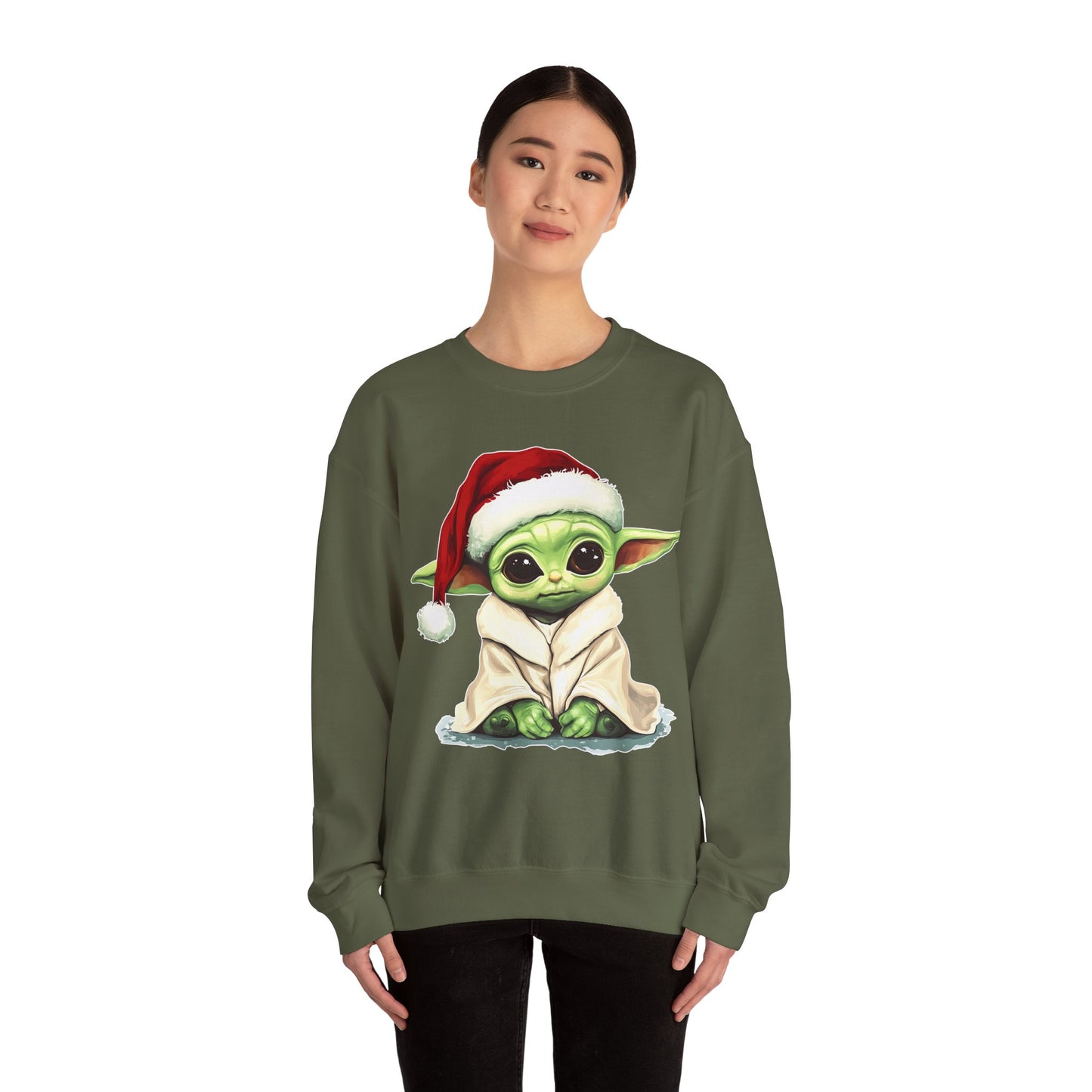 Baby Green Alien Christmas Sweatshirt