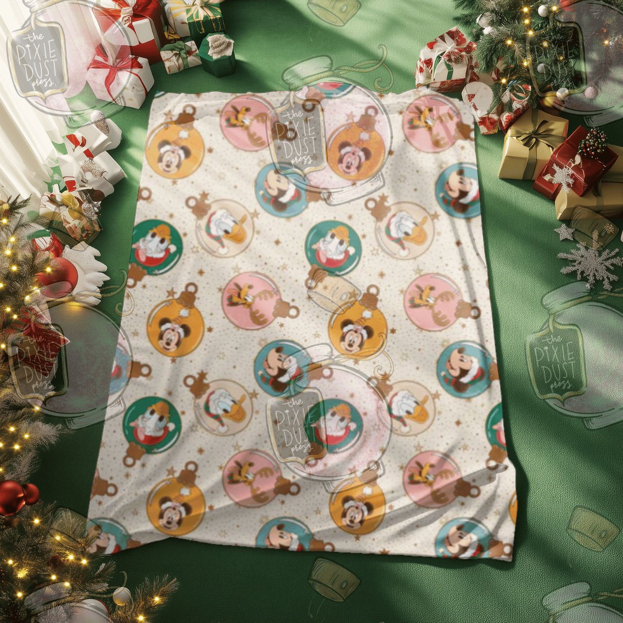 Deck The Halls Pals- Plush Christmas Blanket