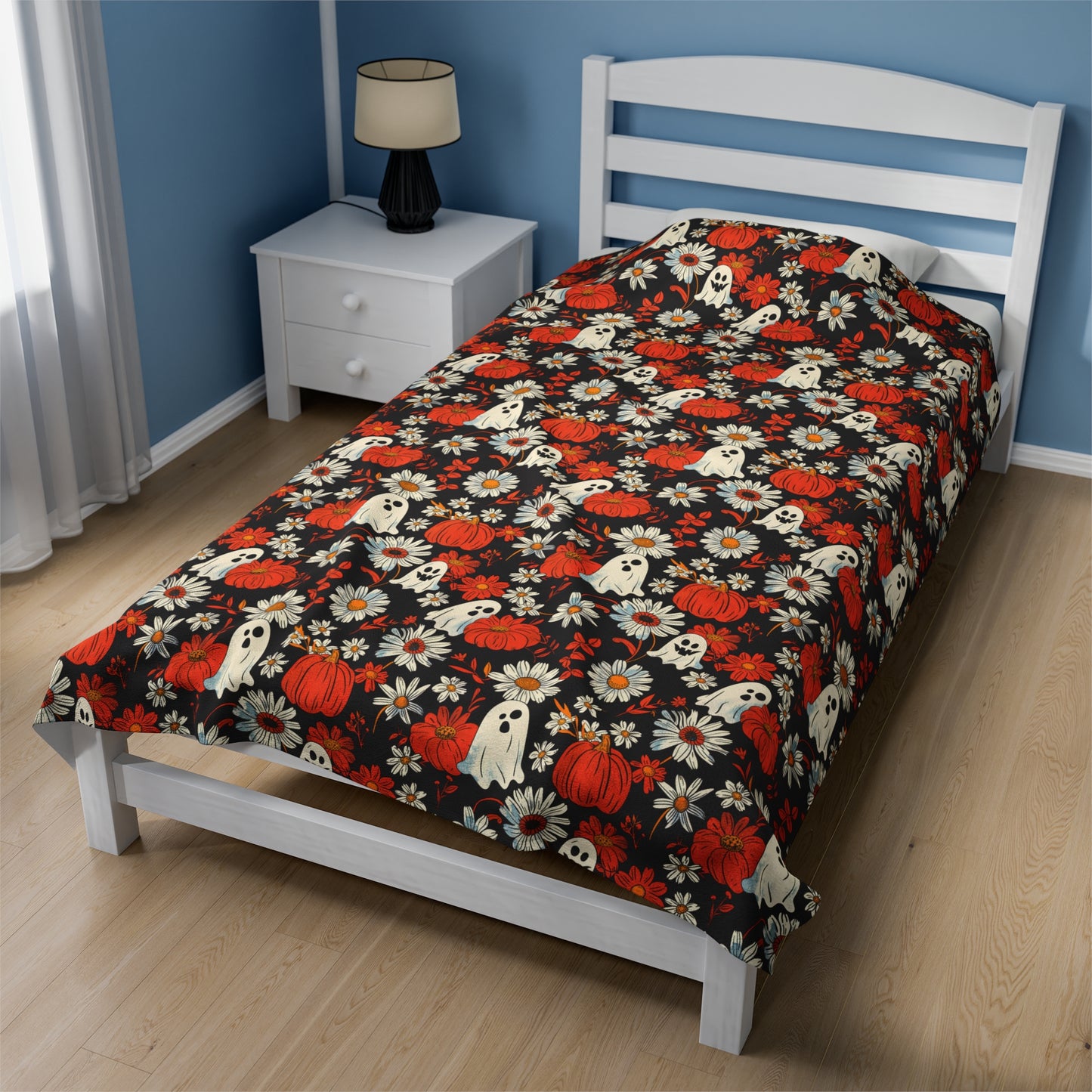 Ghost Floral - Plush Blanket