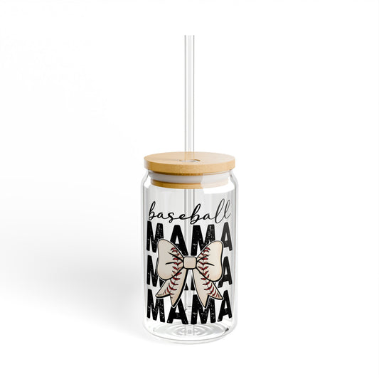 Baseball Mama - Sipper Glass, 16oz