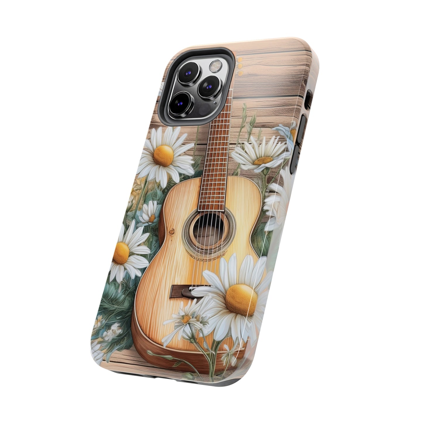 Guitar & Daisies - Tough Phone Cases