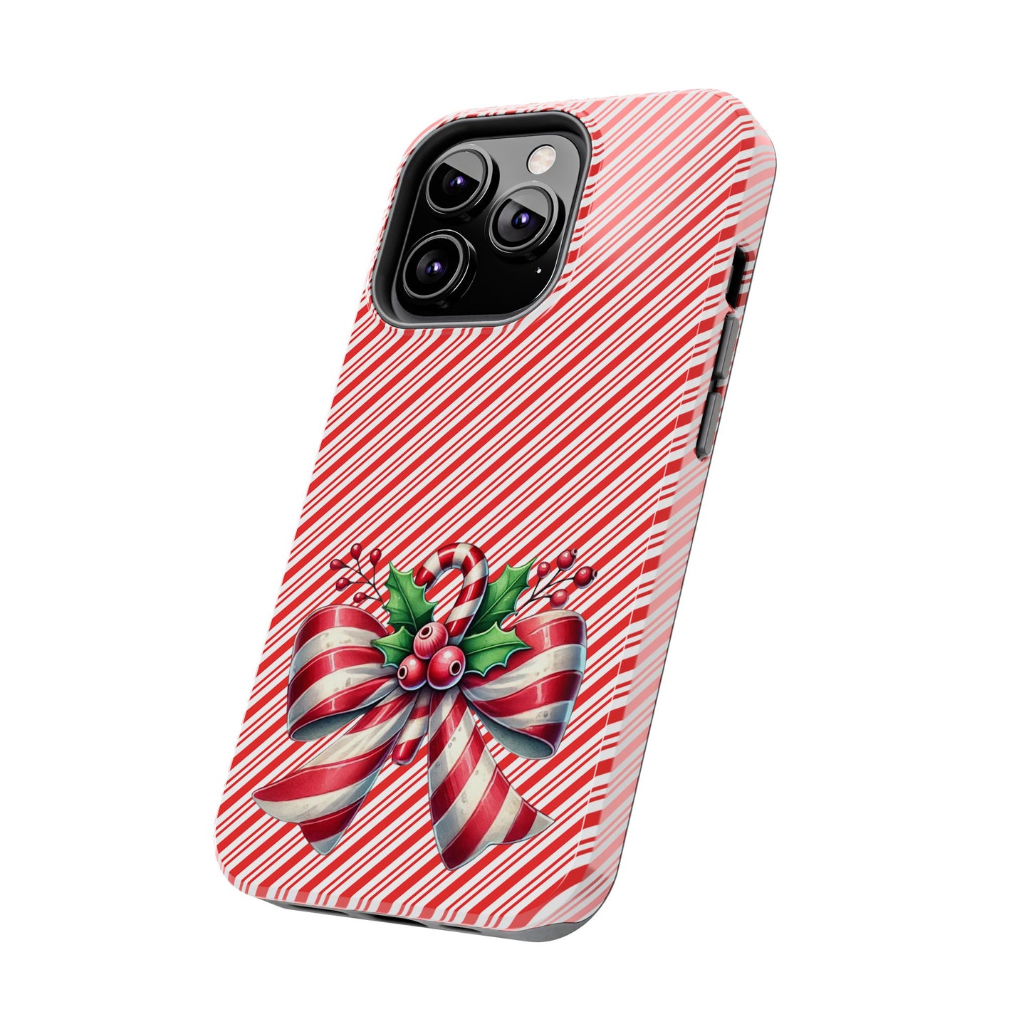 Candy Cane Bow - Christmas  -  Tough Phone Cases