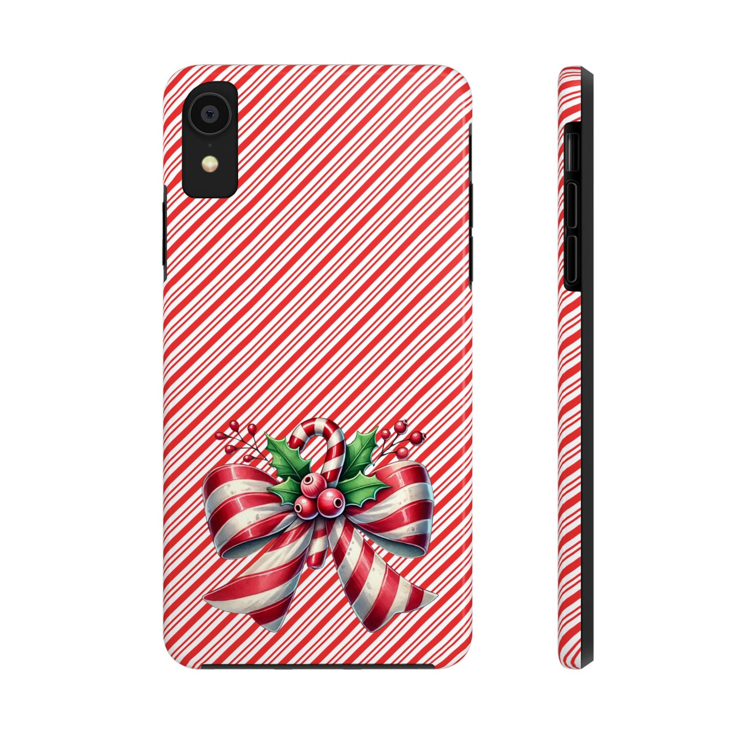 Candy Cane Bow - Christmas  -  Tough Phone Cases