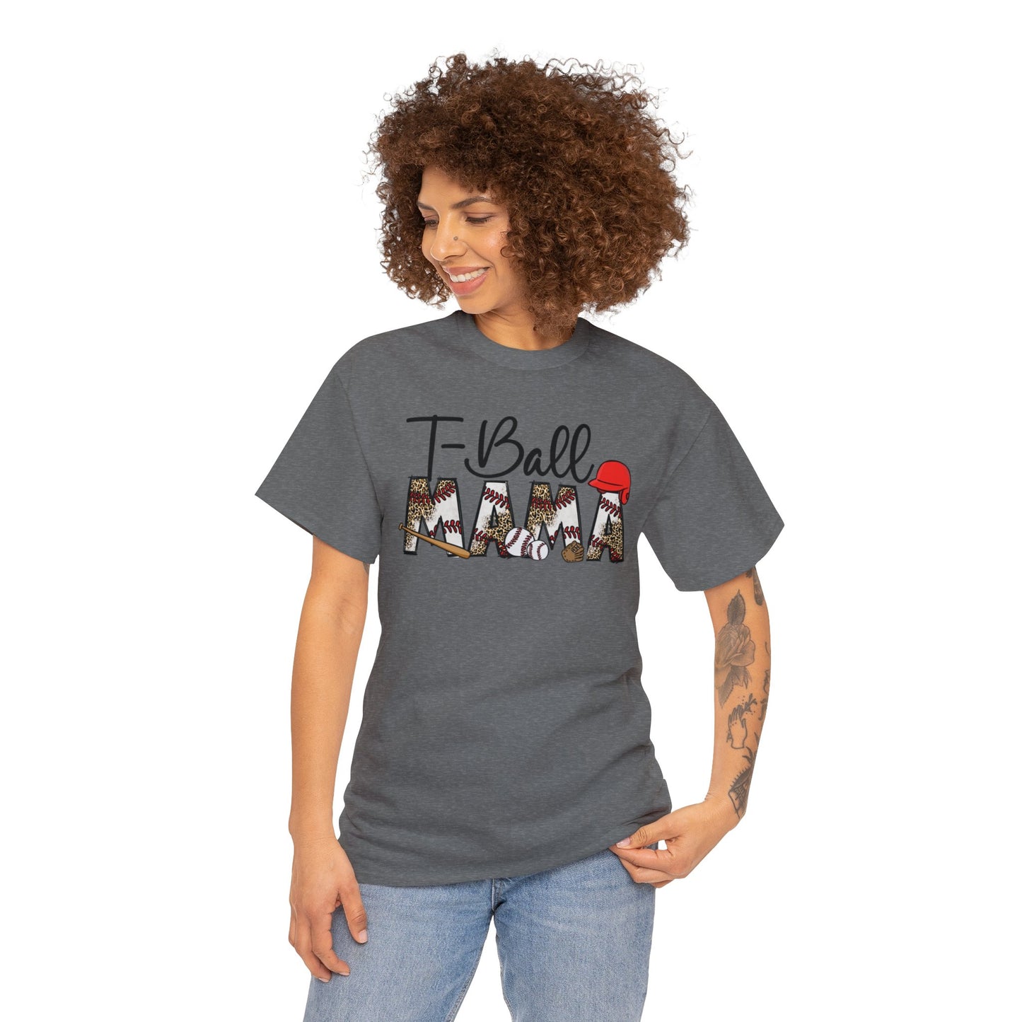 T-Ball Mama  - Unisex Heavy Cotton Tee