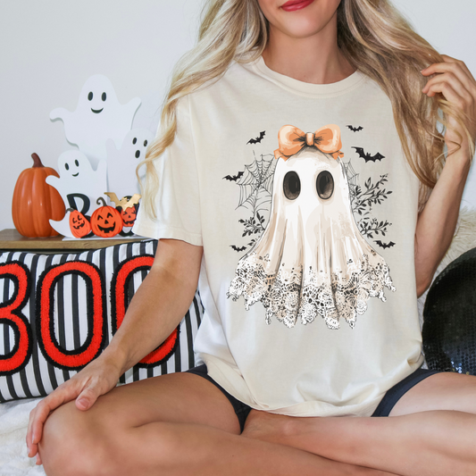 Lacey Ghost - Halloween Tee - Shirt