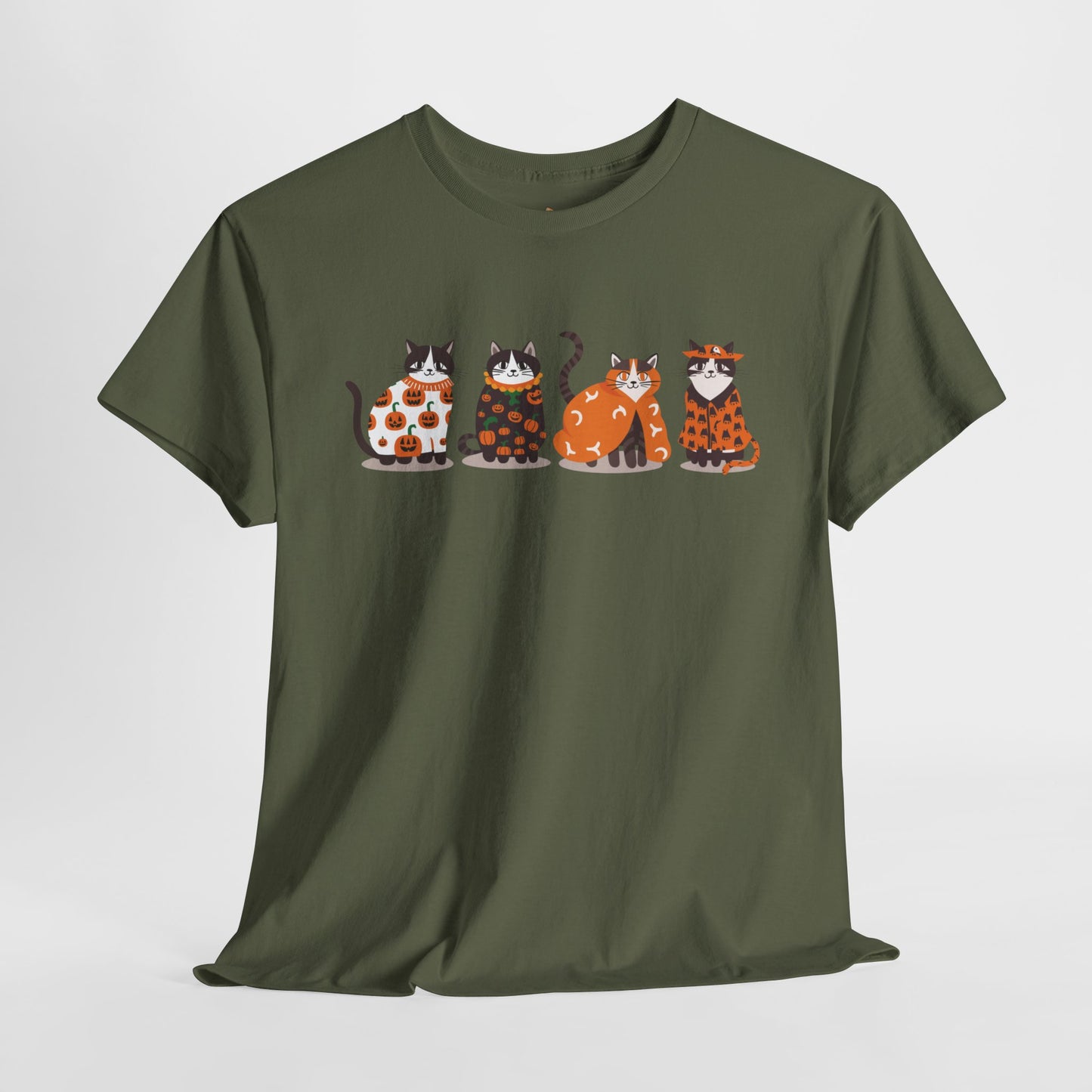 Halloween Kitties - Unisex Heavy Cotton Tee