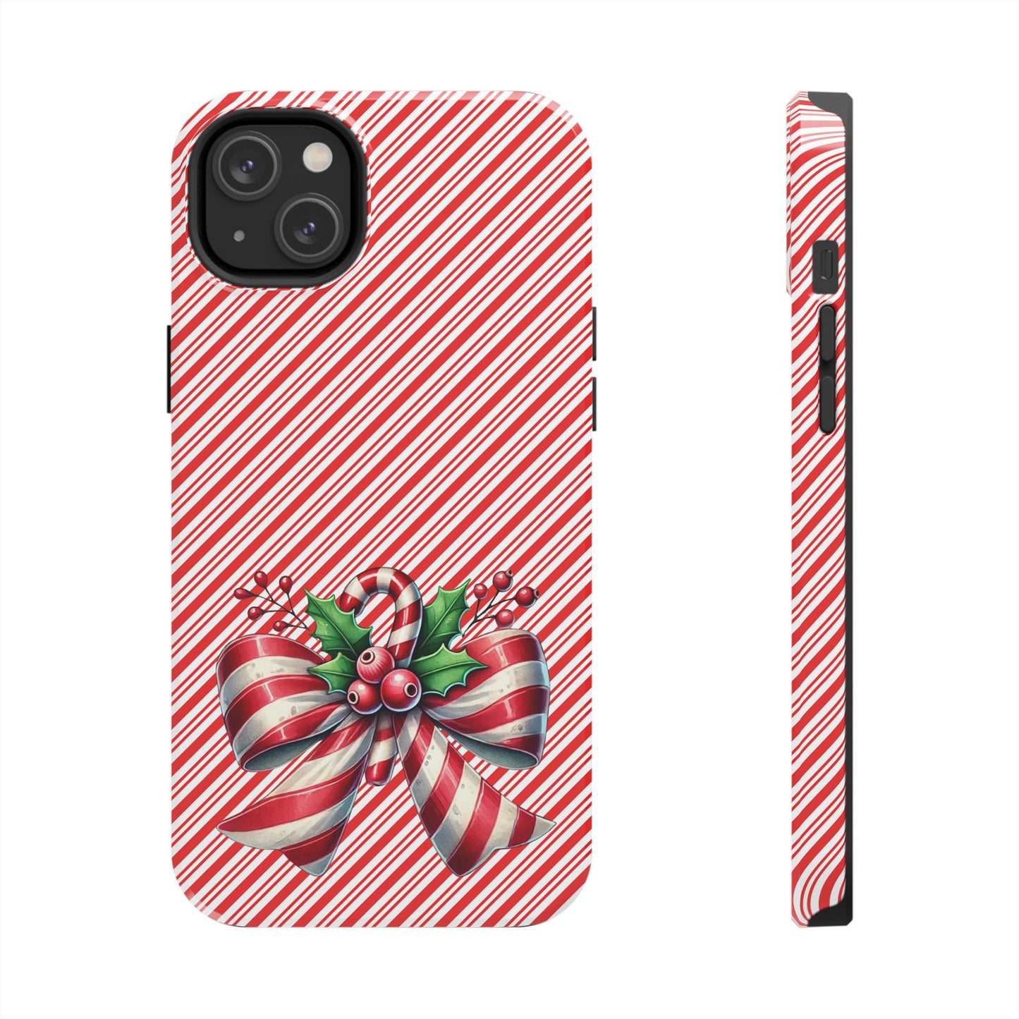 Candy Cane Bow - Christmas  -  Tough Phone Cases