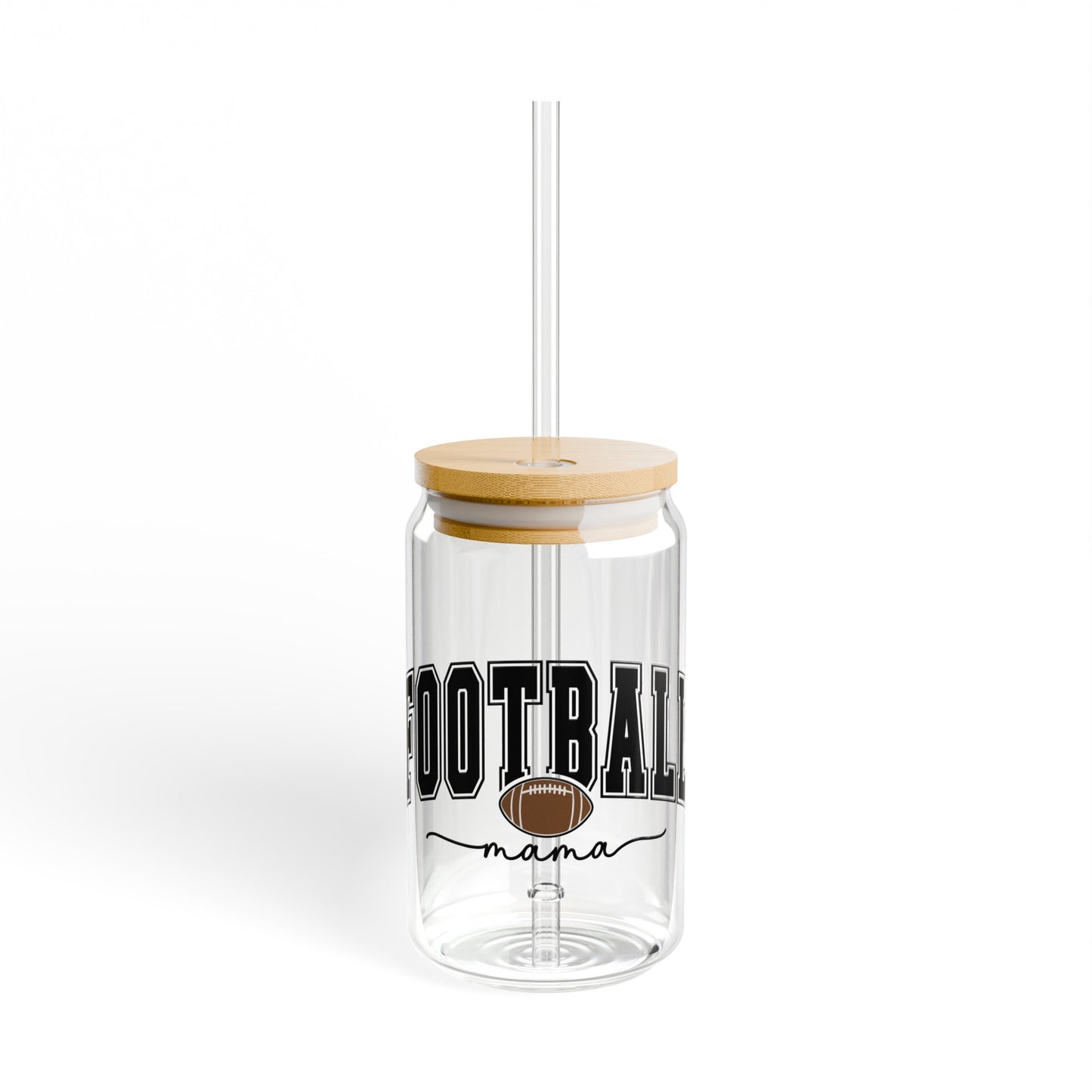 Football Mama - Sipper Glass, 16oz