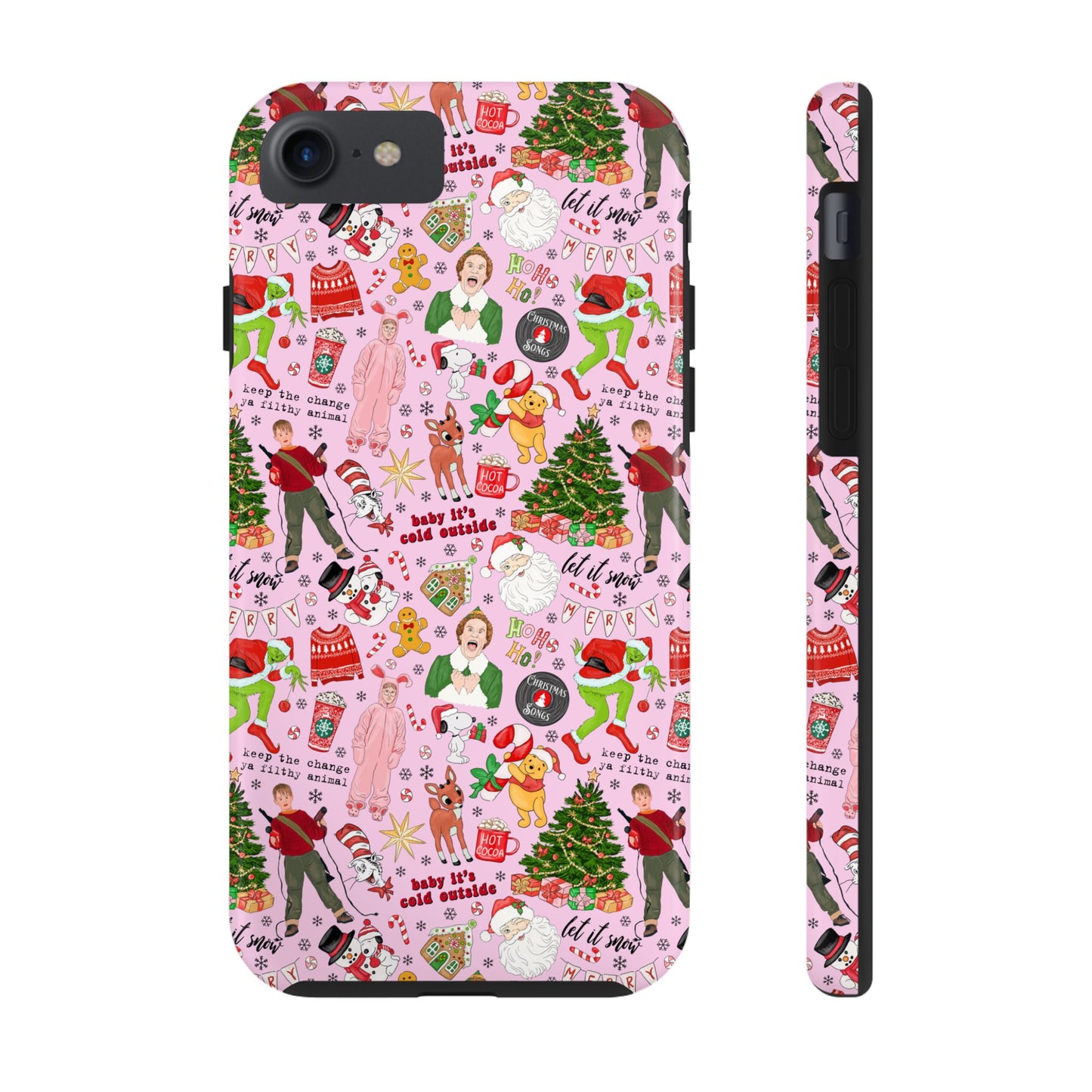 Pink Classic Christmas Movies  -  Tough Phone Cases