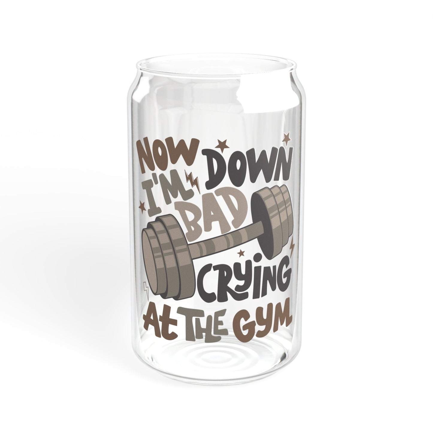 Now I'm Down Bad - Sipper Glass, 16oz