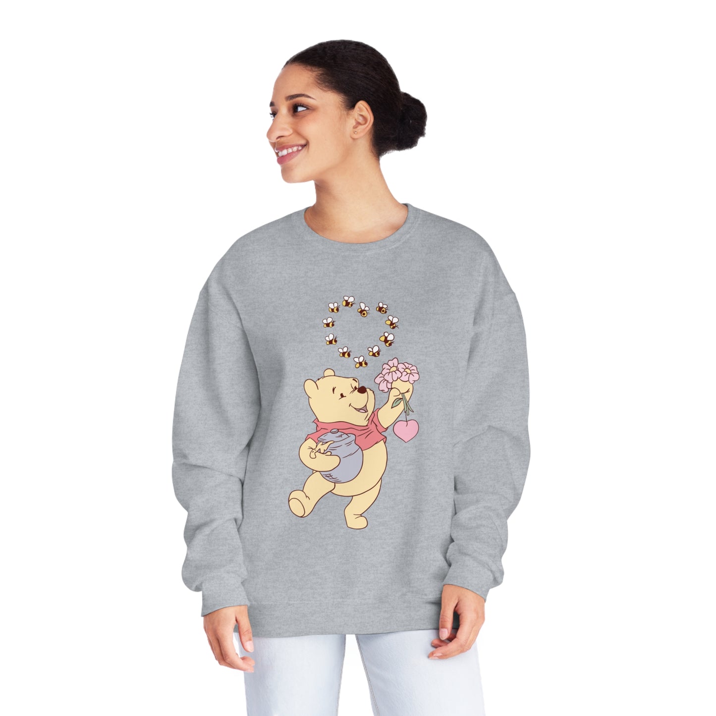 Honey Bee Heart - Unisex NuBlend® Crewneck Sweatshirt