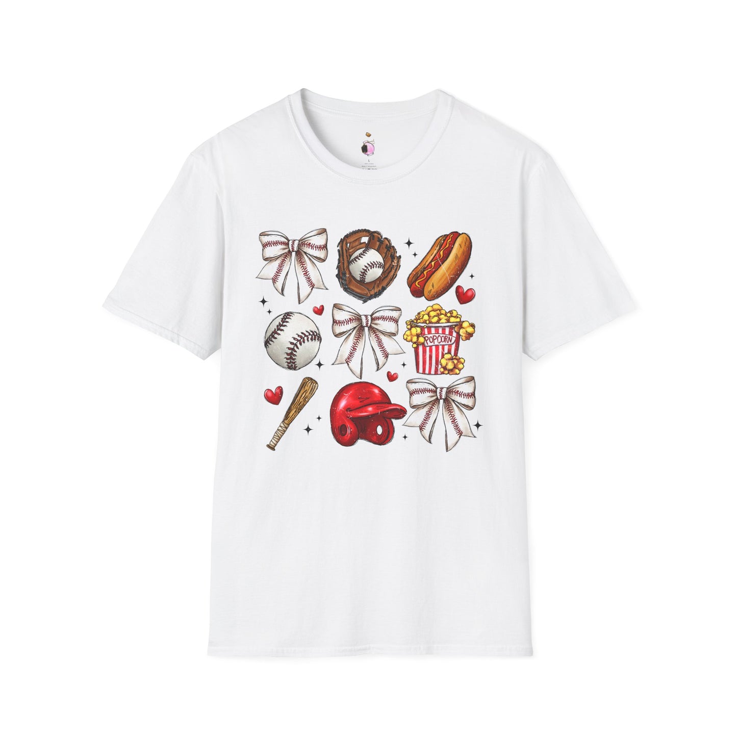 Baseball Coquette - Unisex Softstyle T-Shirt