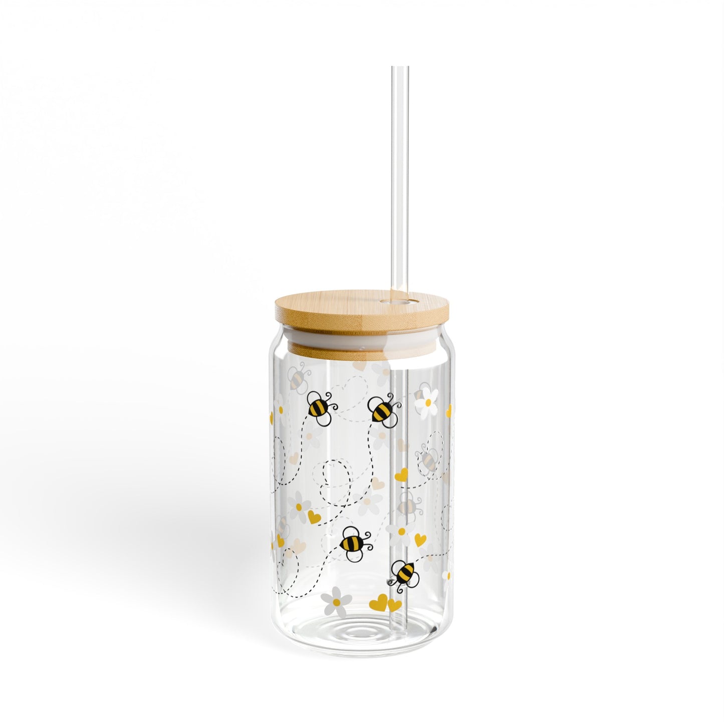 Buzzing Bees - Sipper Glass, 16oz