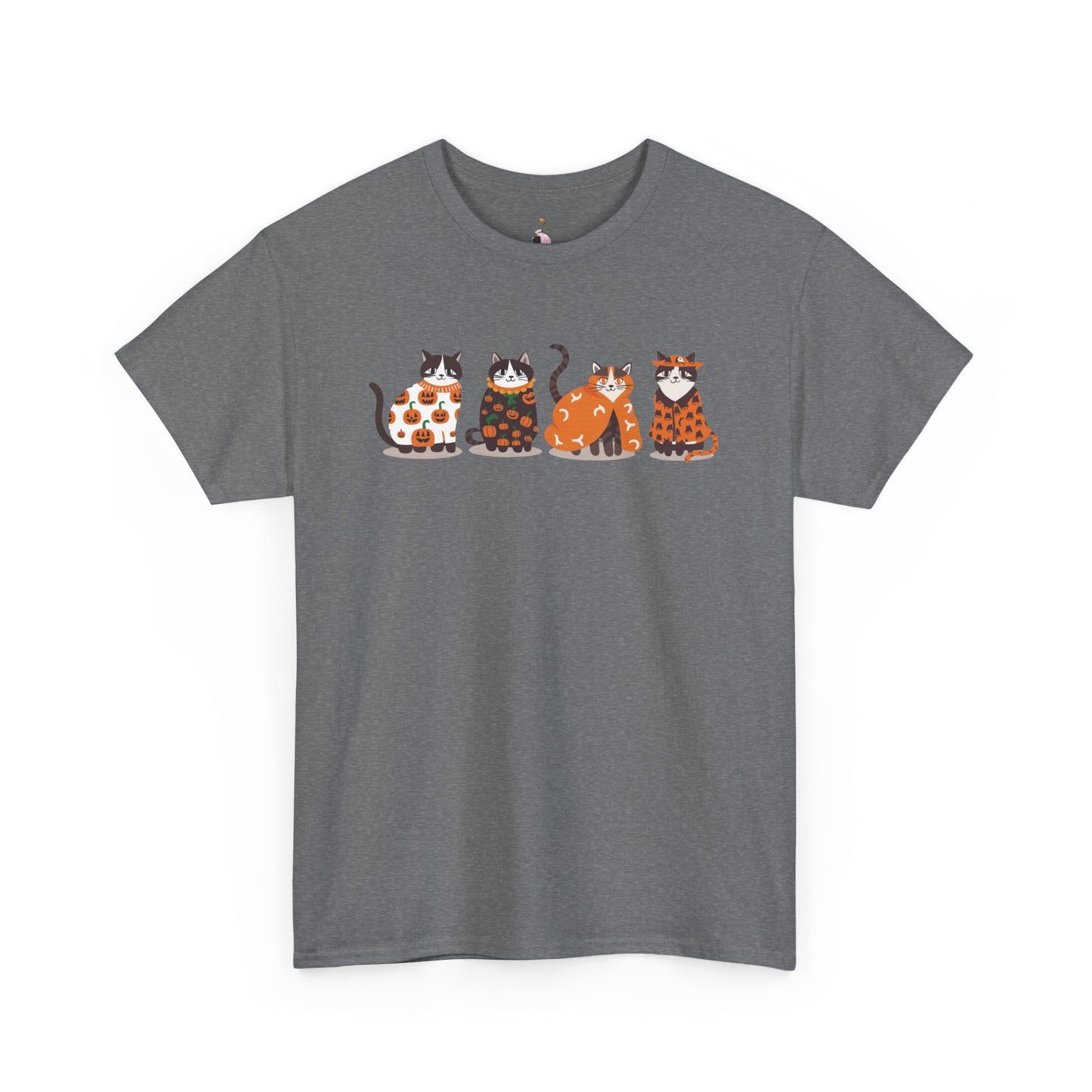 Halloween Kitties - Unisex Heavy Cotton Tee