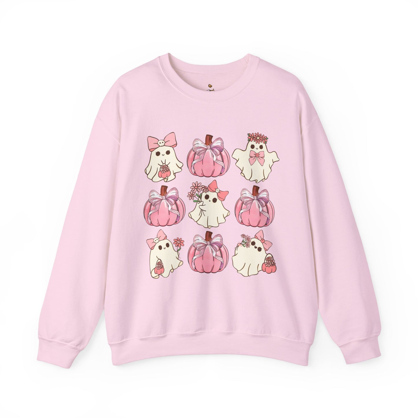 Pretty In Pink Ghosts - Unisex Heavy Blend™ Crewneck Sweatshirt