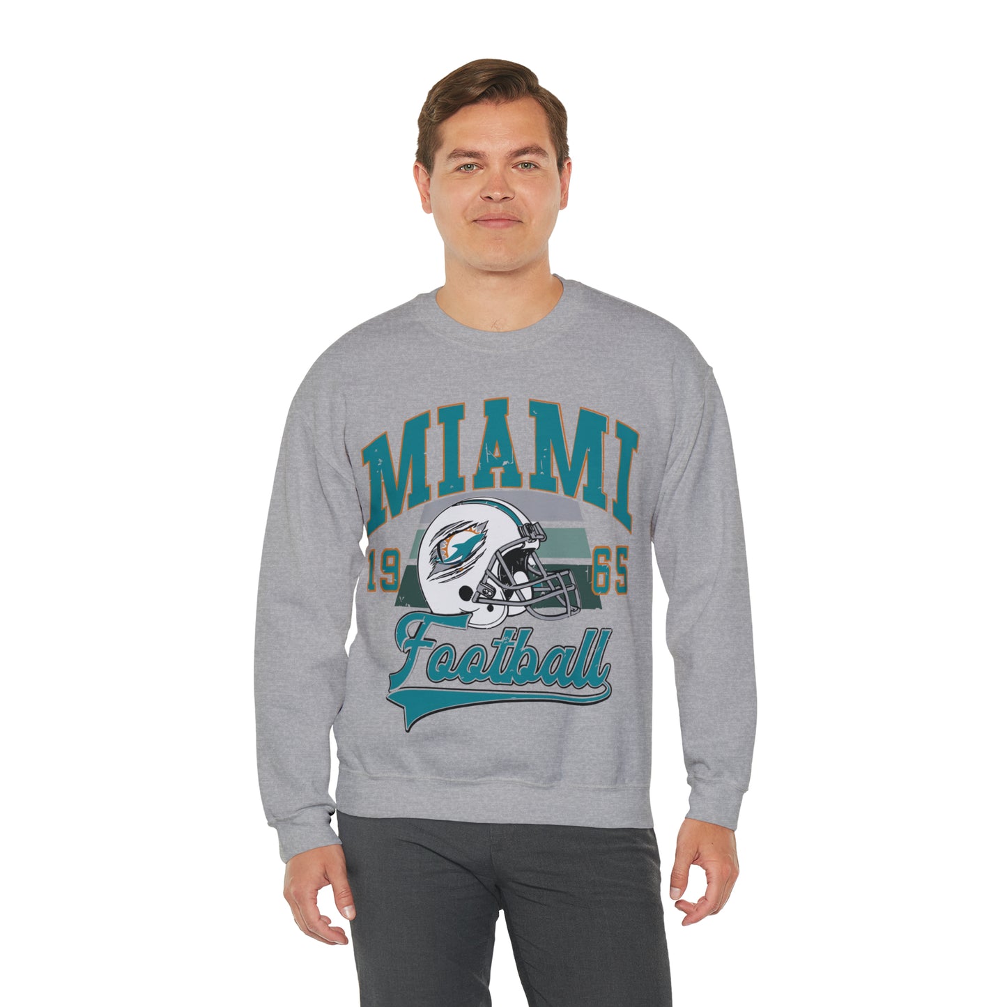 Miami Football  - Unisex Heavy Blend™ Crewneck Sweatshirt