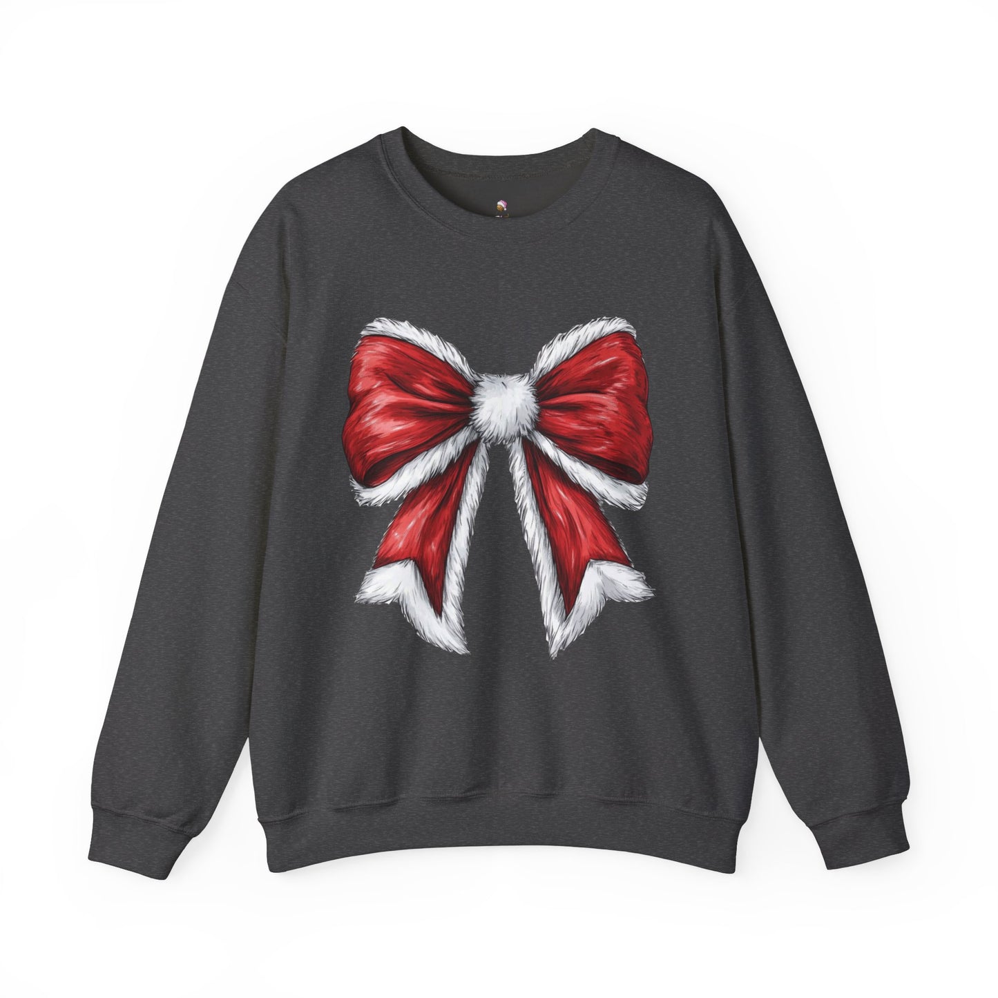 Christmas Santa Bow Coquette Sweatshirt