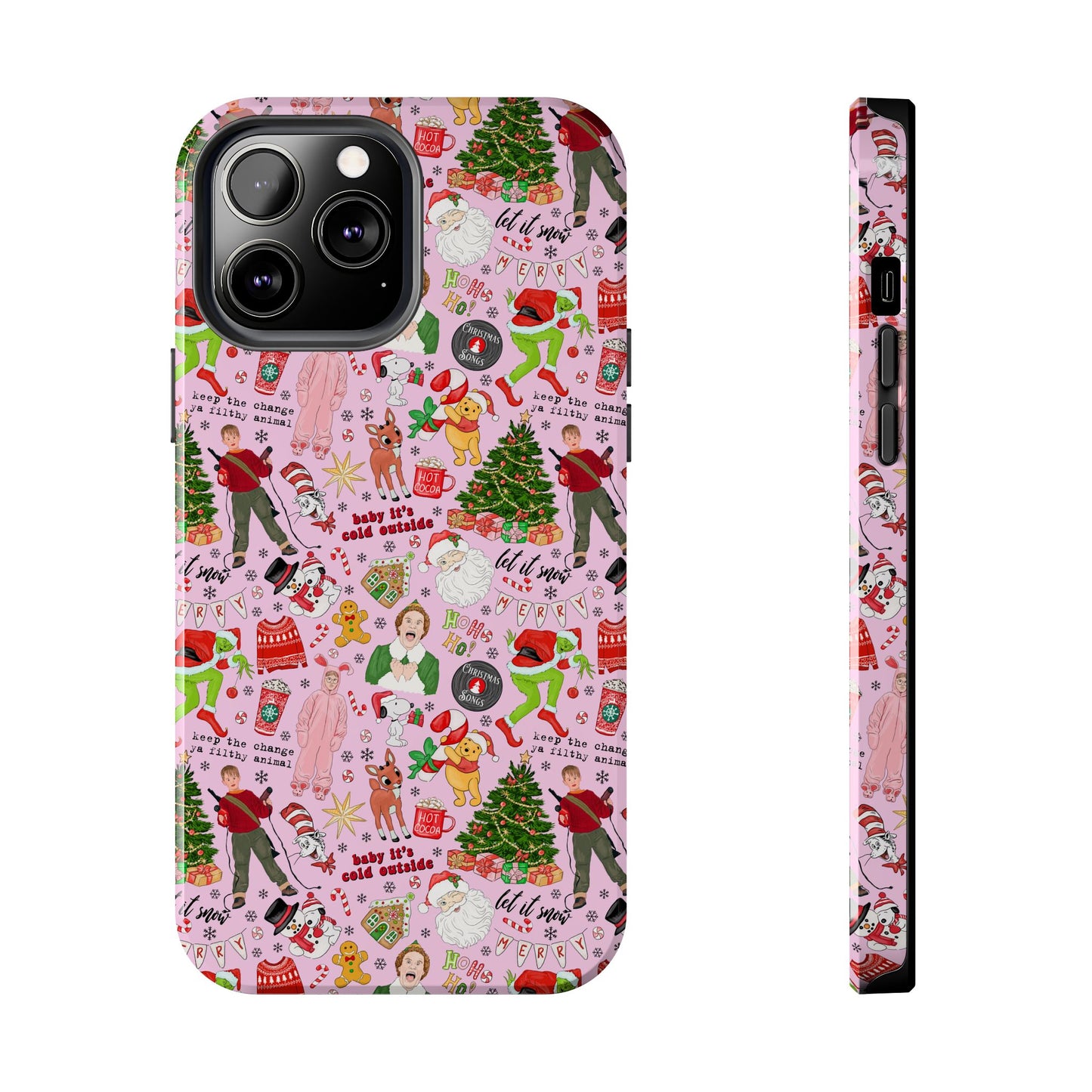 Pink Classic Christmas Movies  -  Tough Phone Cases