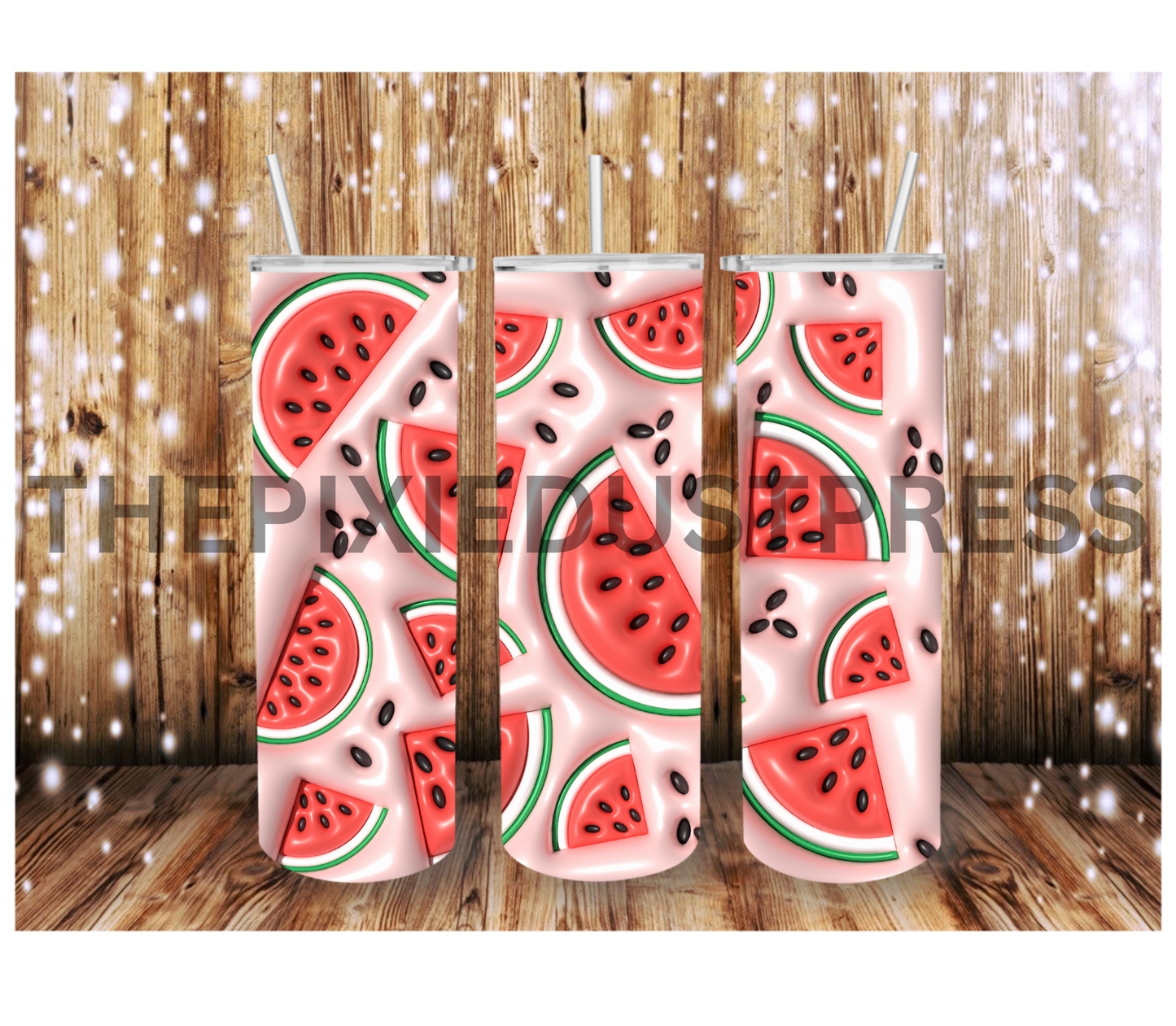 Puffy Watermelon -  20 oz Tumbler