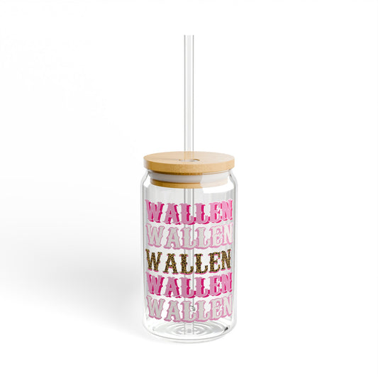 Wallen Pink - Sipper Glass, 16oz