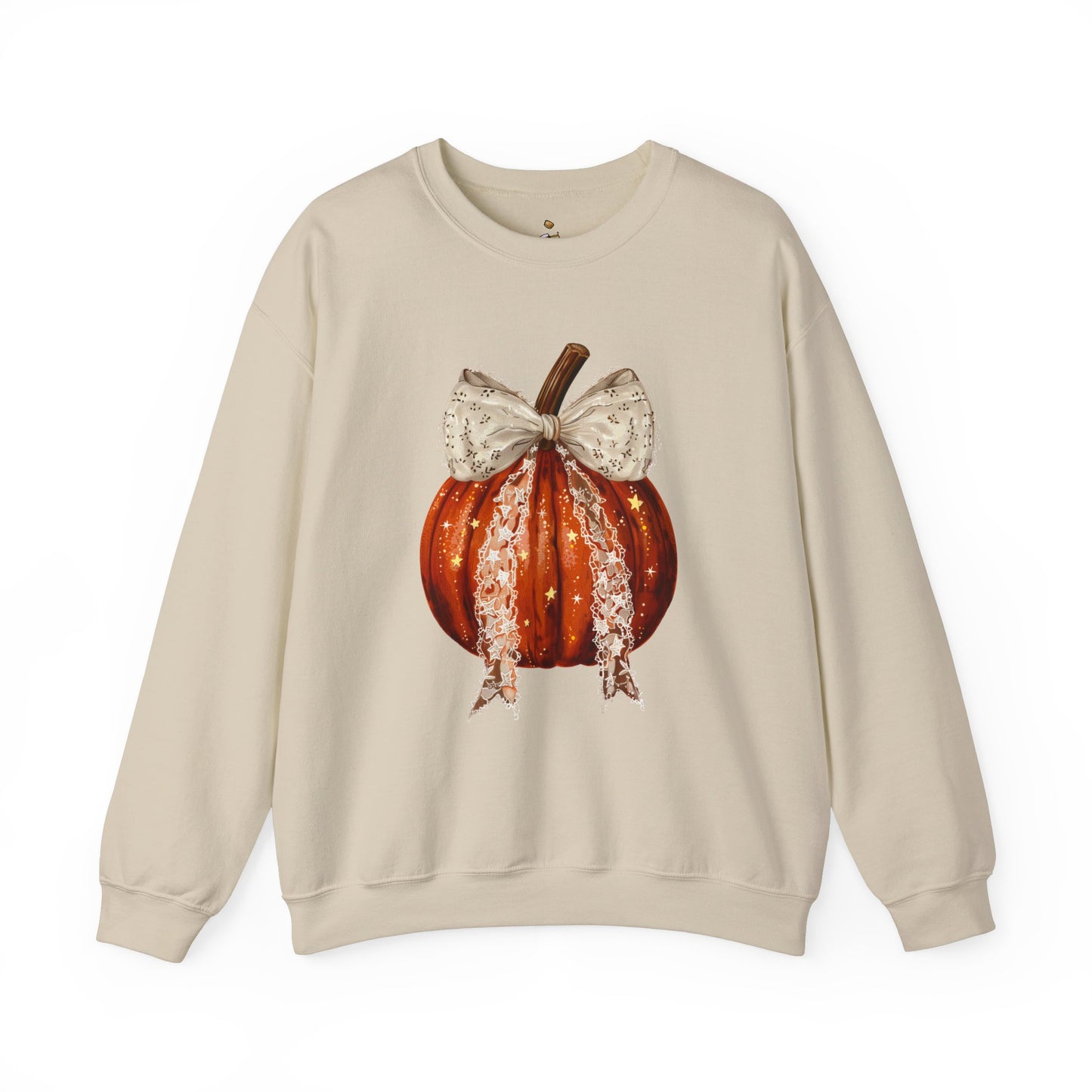 Fall Coquette Pumpkin  - Unisex Heavy Blend™ Crewneck Sweatshirt