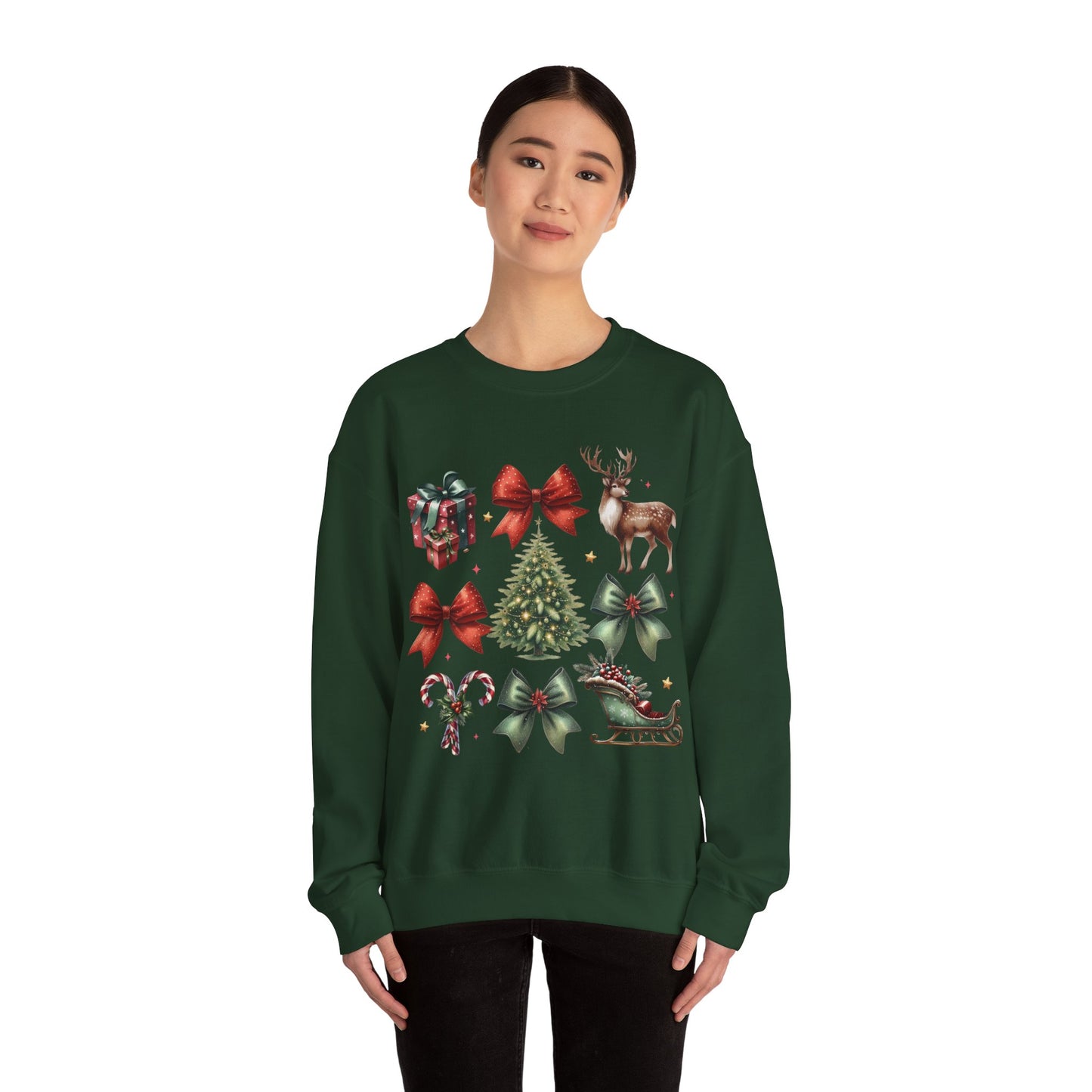 Classic Christmas Coquette - Christmas Sweatshirt