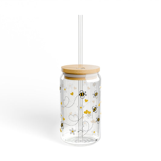 Buzzing Bees - Sipper Glass, 16oz