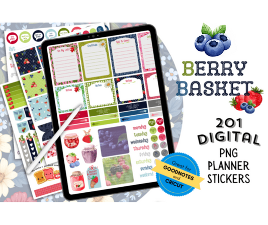 Berry Basket - Digital Stickers