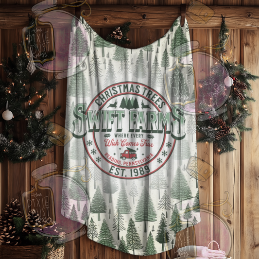 Swift Farms -  Plush Christmas Blanket