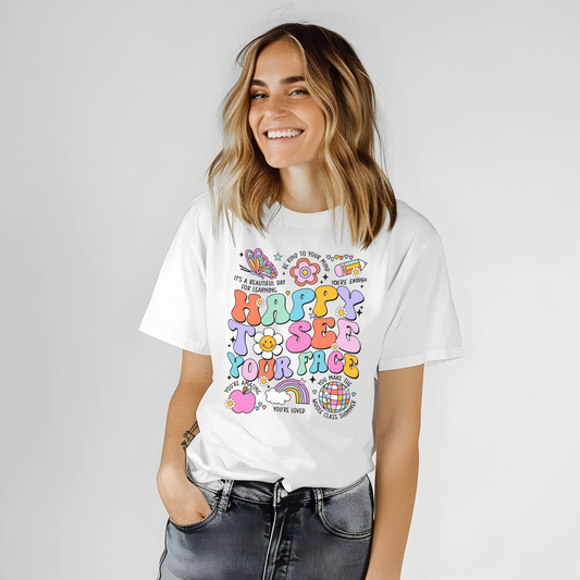 Happy To See You  - Unisex Heavy Cotton Tee