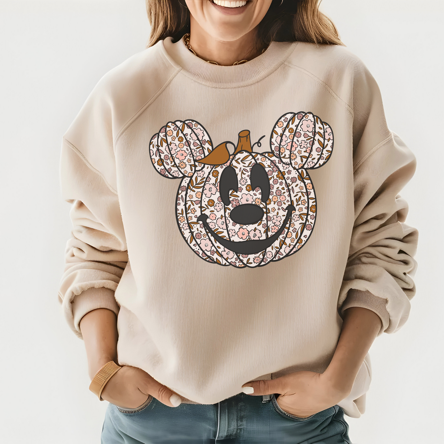 Pumpkin Fall Mouse - Unisex Heavy Blend™ Crewneck Sweatshirt