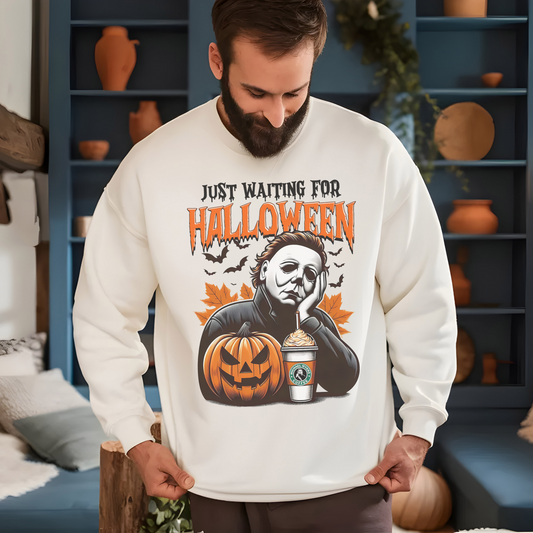 Just Waiting For Halloween  - Mike - Unisex Heavy Blend™ Crewneck Sweatshirt